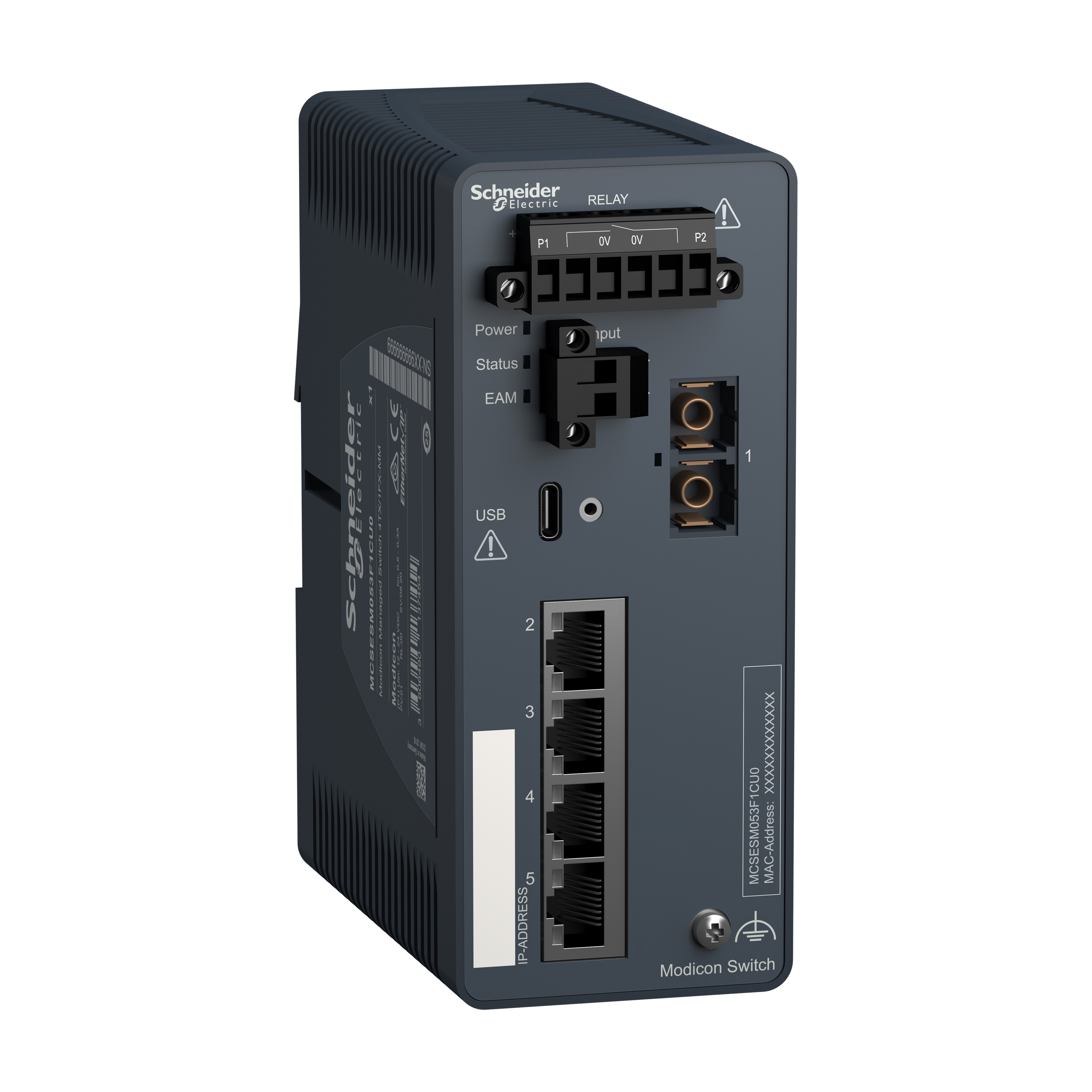 SCHNEIDER ELECTRIC - MODICON MANAGED SWITCH 4TX/1FX-MM
