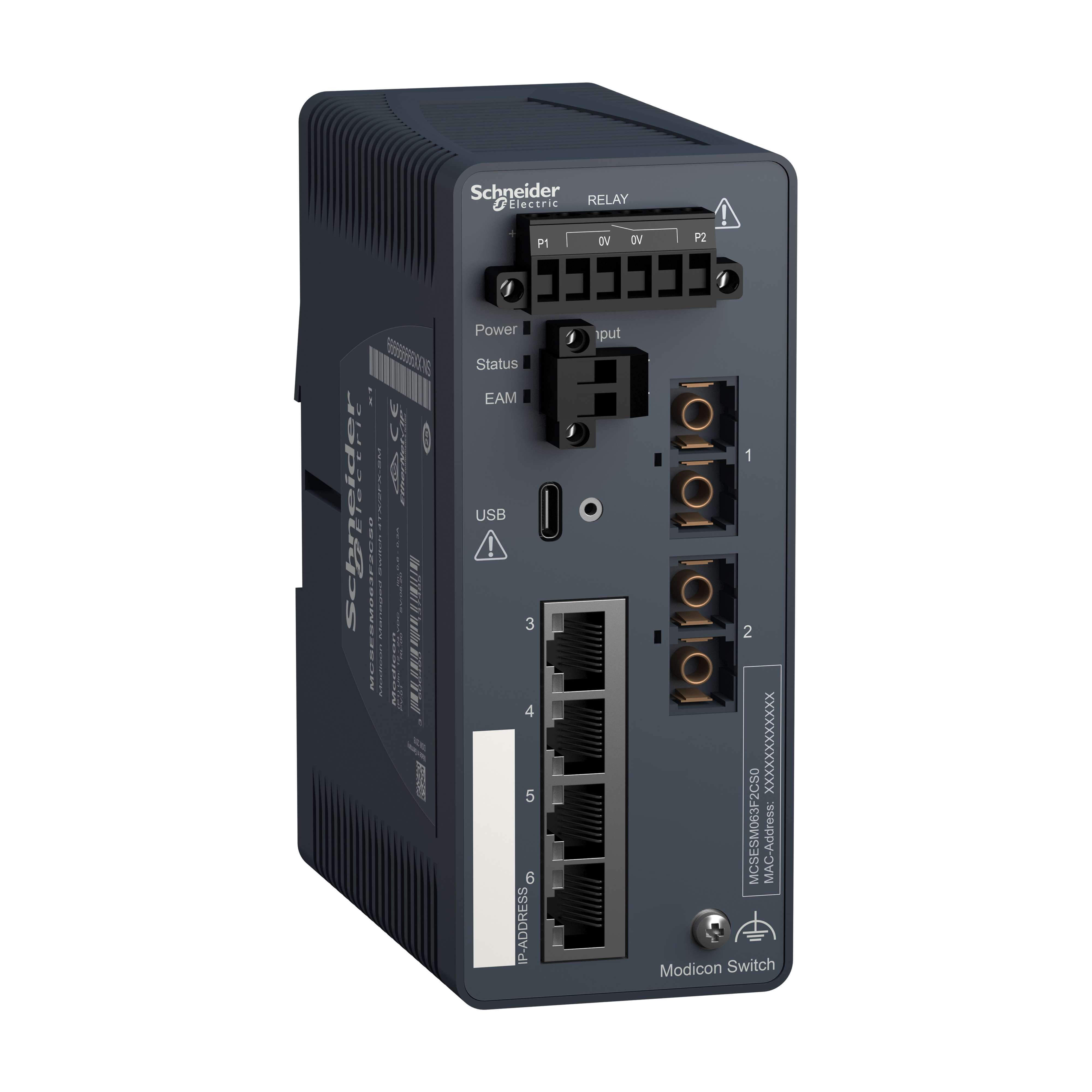 SCHNEIDER ELECTRIC - MODICON MANAGED SWITCH 4TX/2FX-SM