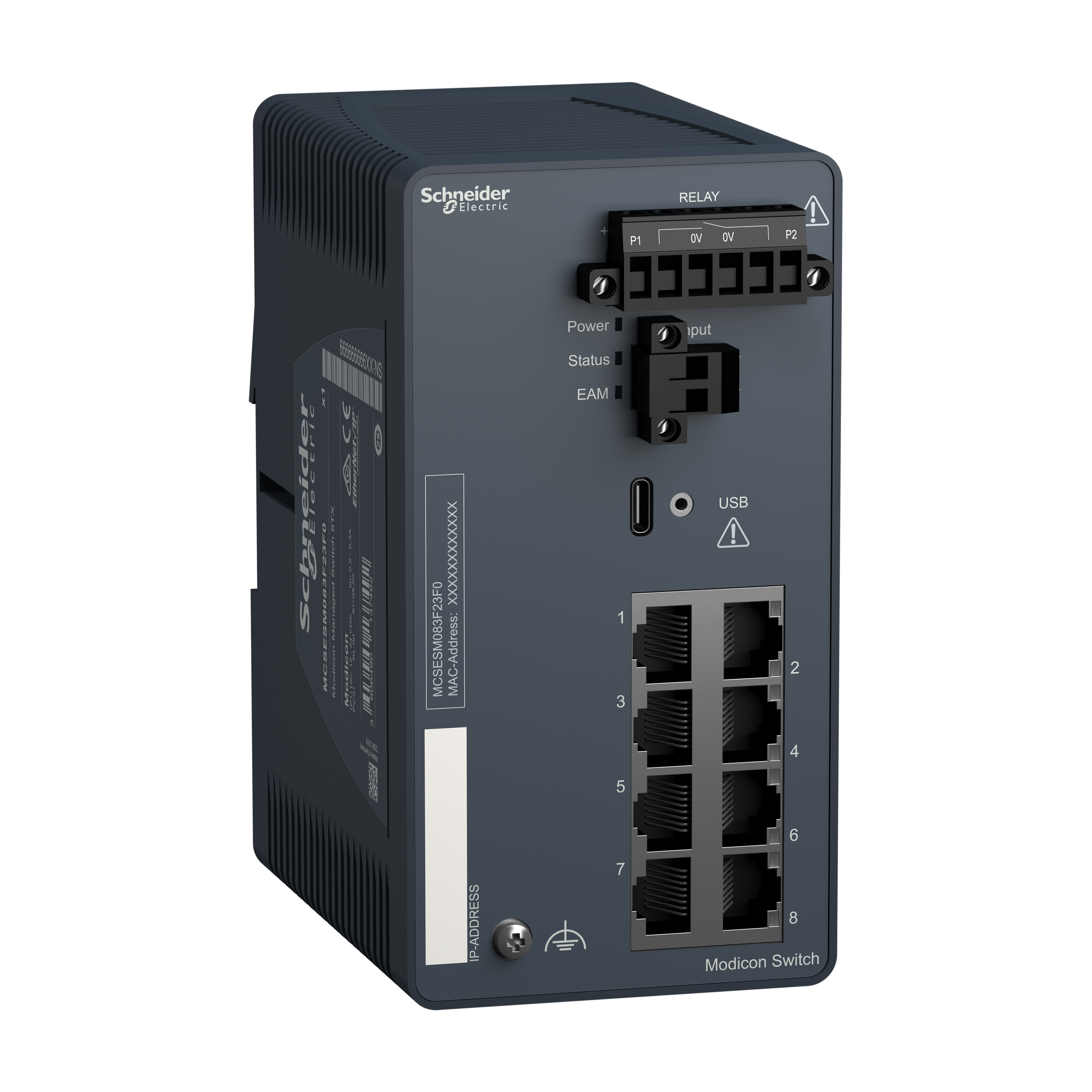 SCHNEIDER ELECTRIC - MODICON MANAGED SWITCH 8TX