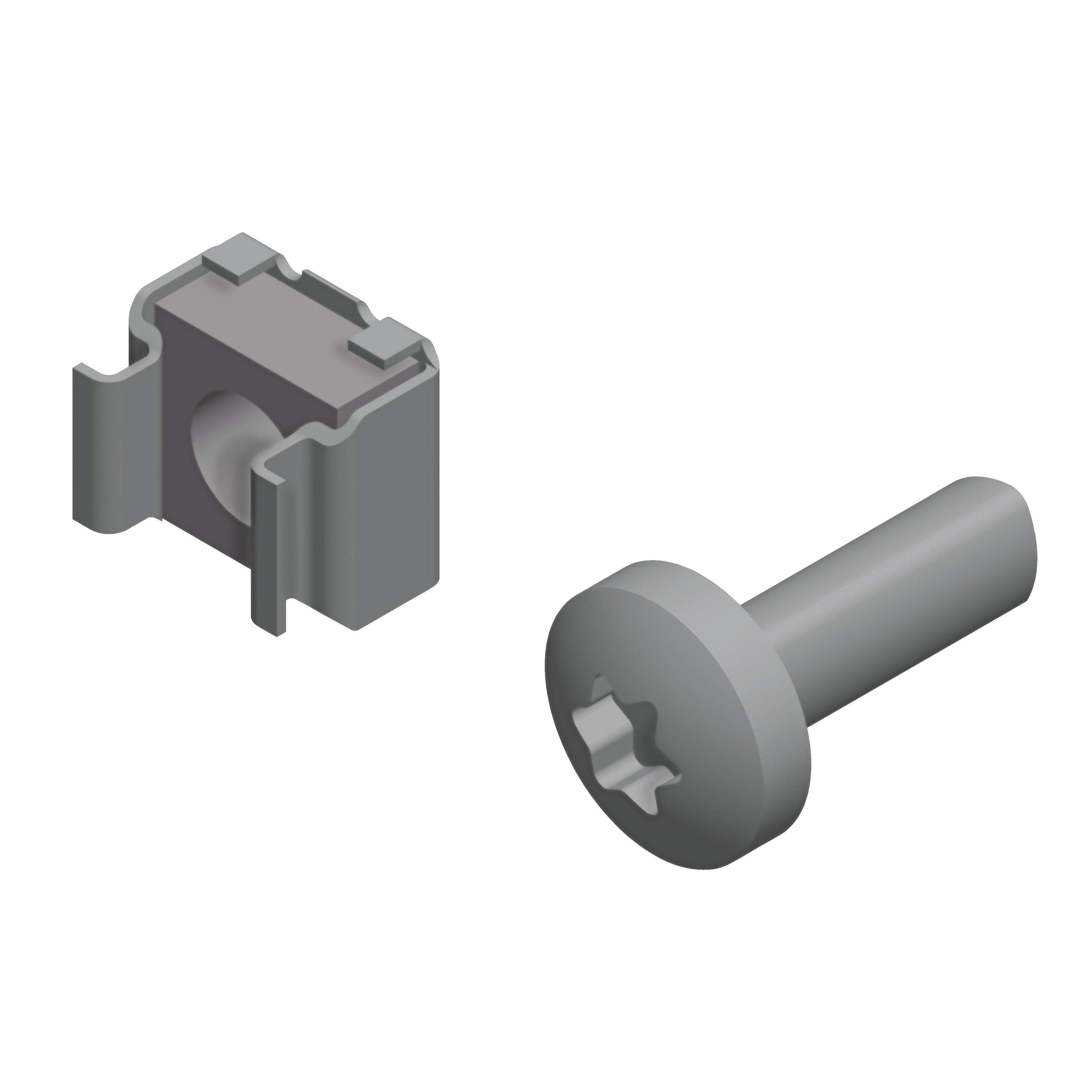 SCHNEIDER ELECTRIC - Dadi a gabbia M6 - set di 100 pezzi - [prezzo per 100 pz]