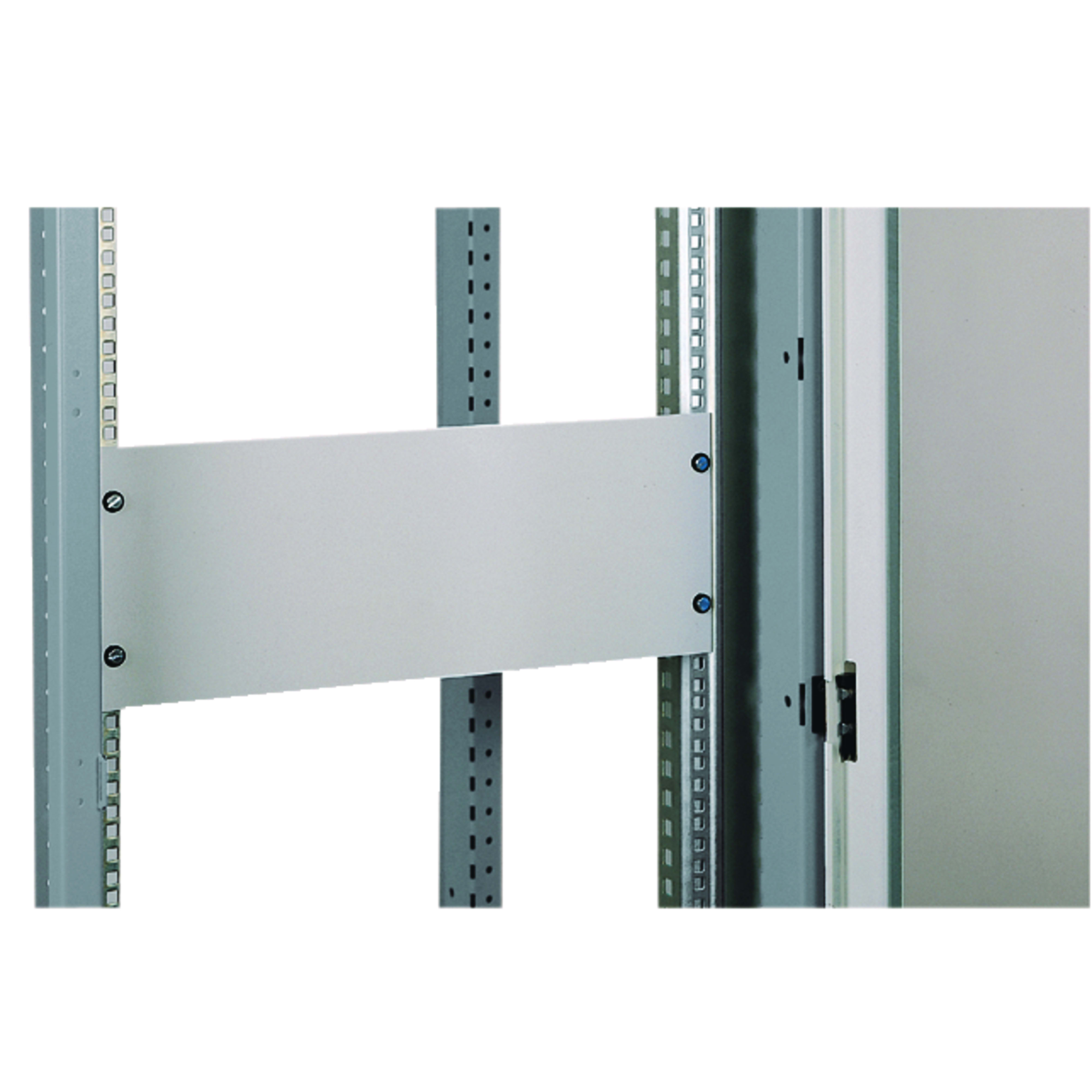 SCHNEIDER ELECTRIC - Piastra di fondo piena 19'' 6U acciaio RAL 7035 - 15-10