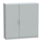 SCHNEIDER ELECTRIC - Armadio in poliestere con porta liscia e zoccolo 1250x1250x420 IP54 RAL 7035