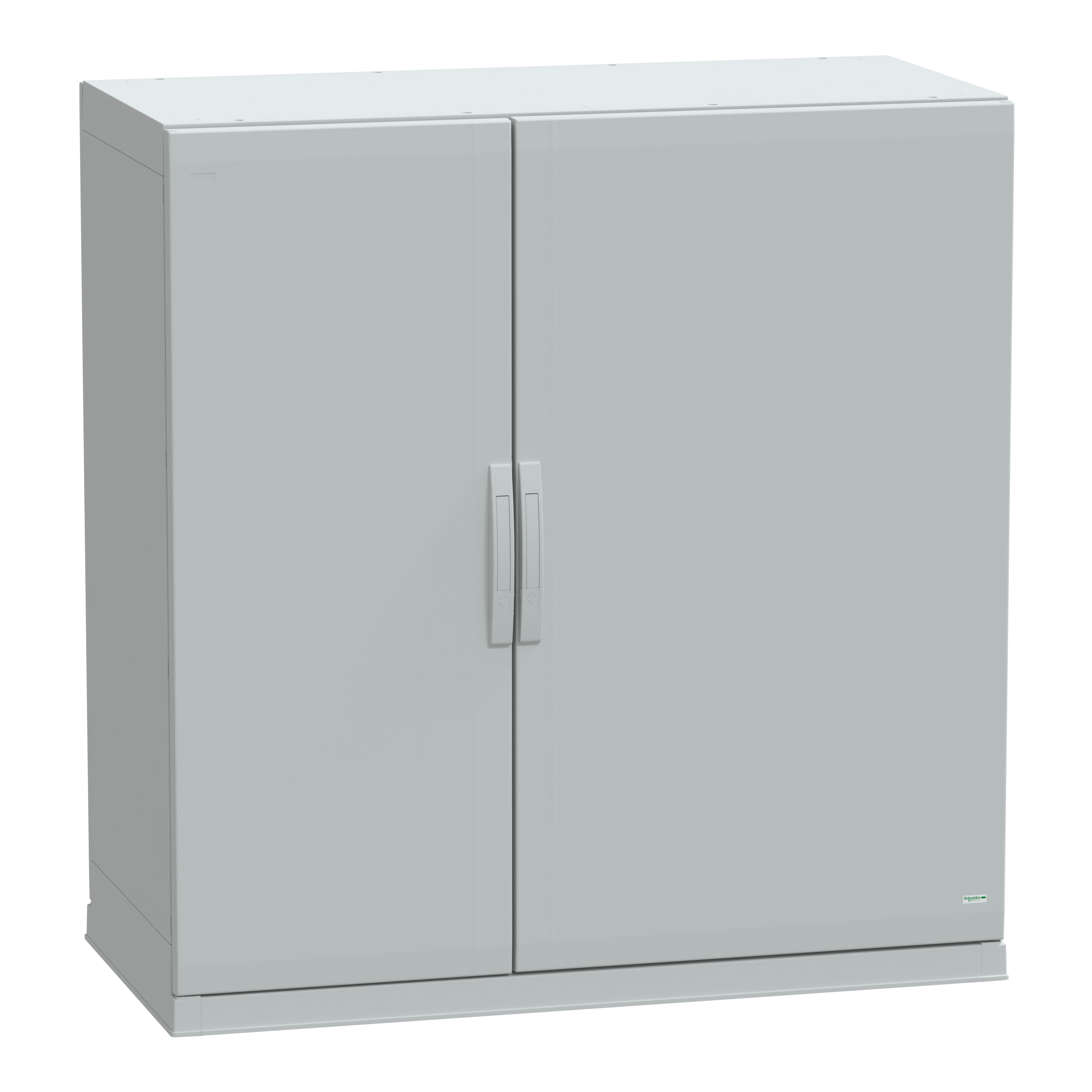 SCHNEIDER ELECTRIC - Armadio in poliestere con porta liscia e zoccolo 1250x1250x620 IP54 RAL 7035