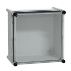 SCHNEIDER ELECTRIC - Cassetta PLS, retro in poliestere, coperchio trasparente per PC IP65 27x27x18cm