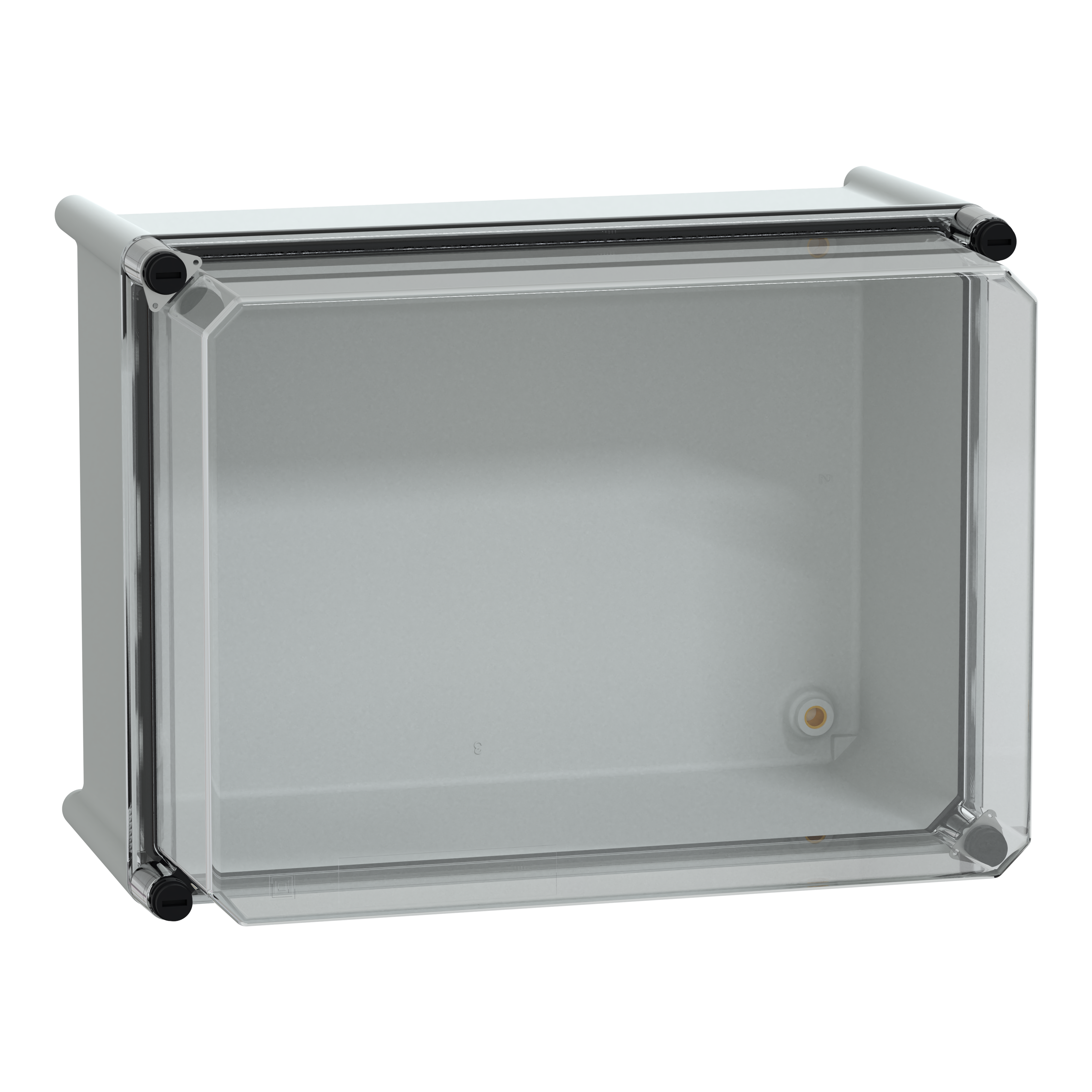 SCHNEIDER ELECTRIC - Cassetta PLS, retro in poliestere, coperchio trasparente per PC IP65 27x36x23cm