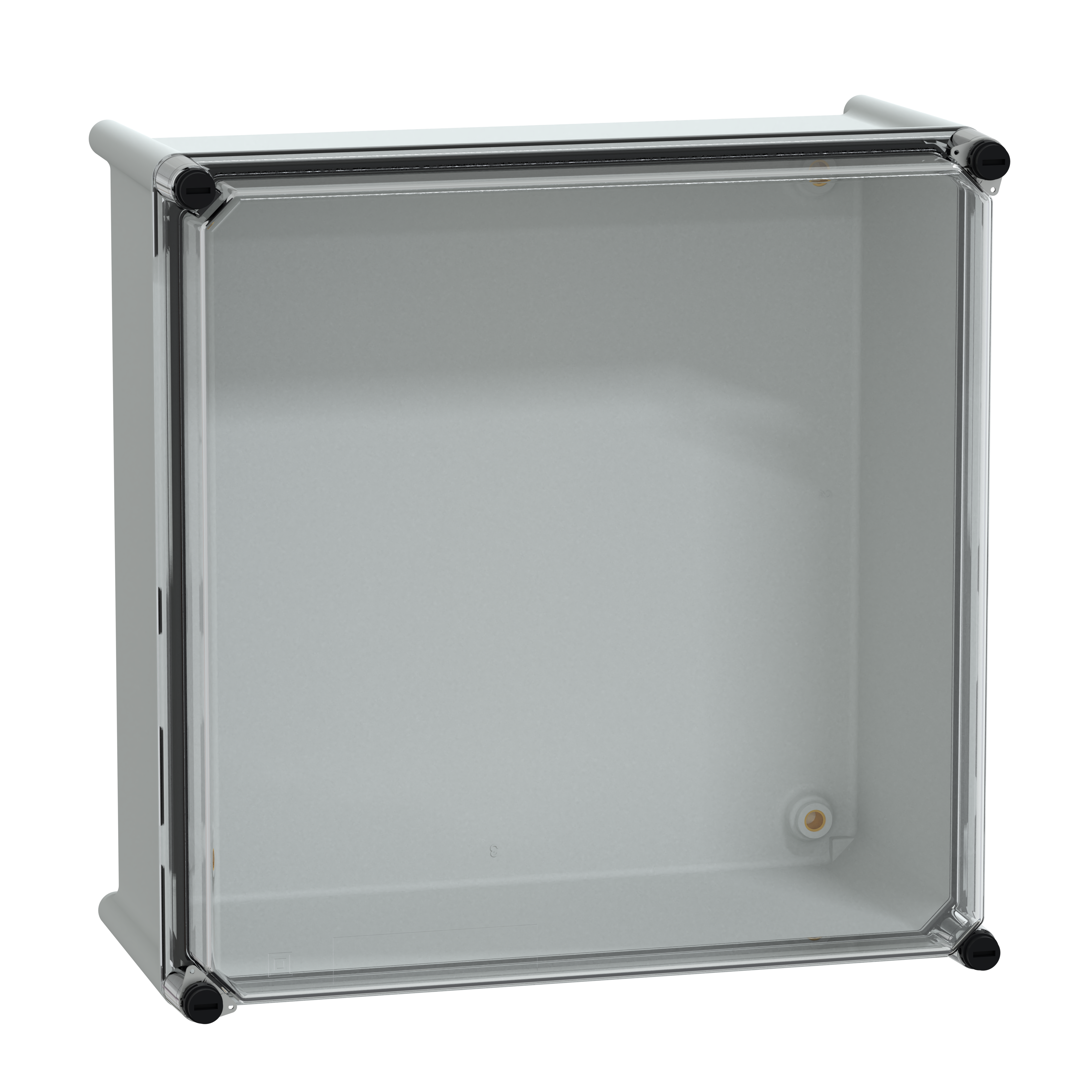 SCHNEIDER ELECTRIC - Cassetta PLS, retro in poliestere, coperchio trasparente per PC IP65 36x36x18cm