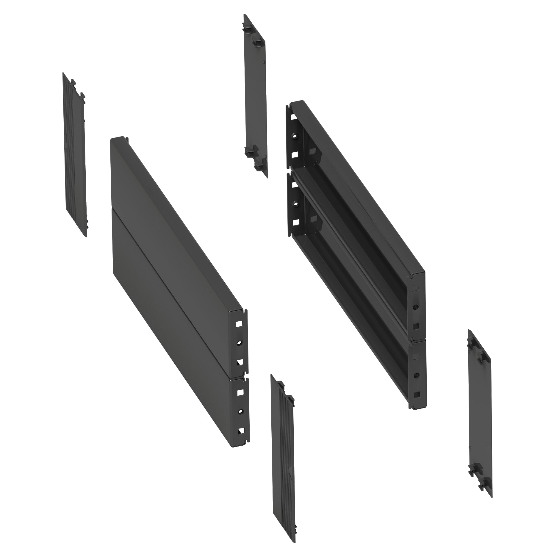 SCHNEIDER ELECTRIC - 2 pannelli laterali zoccolo 400x200 per casse e pulpiti
