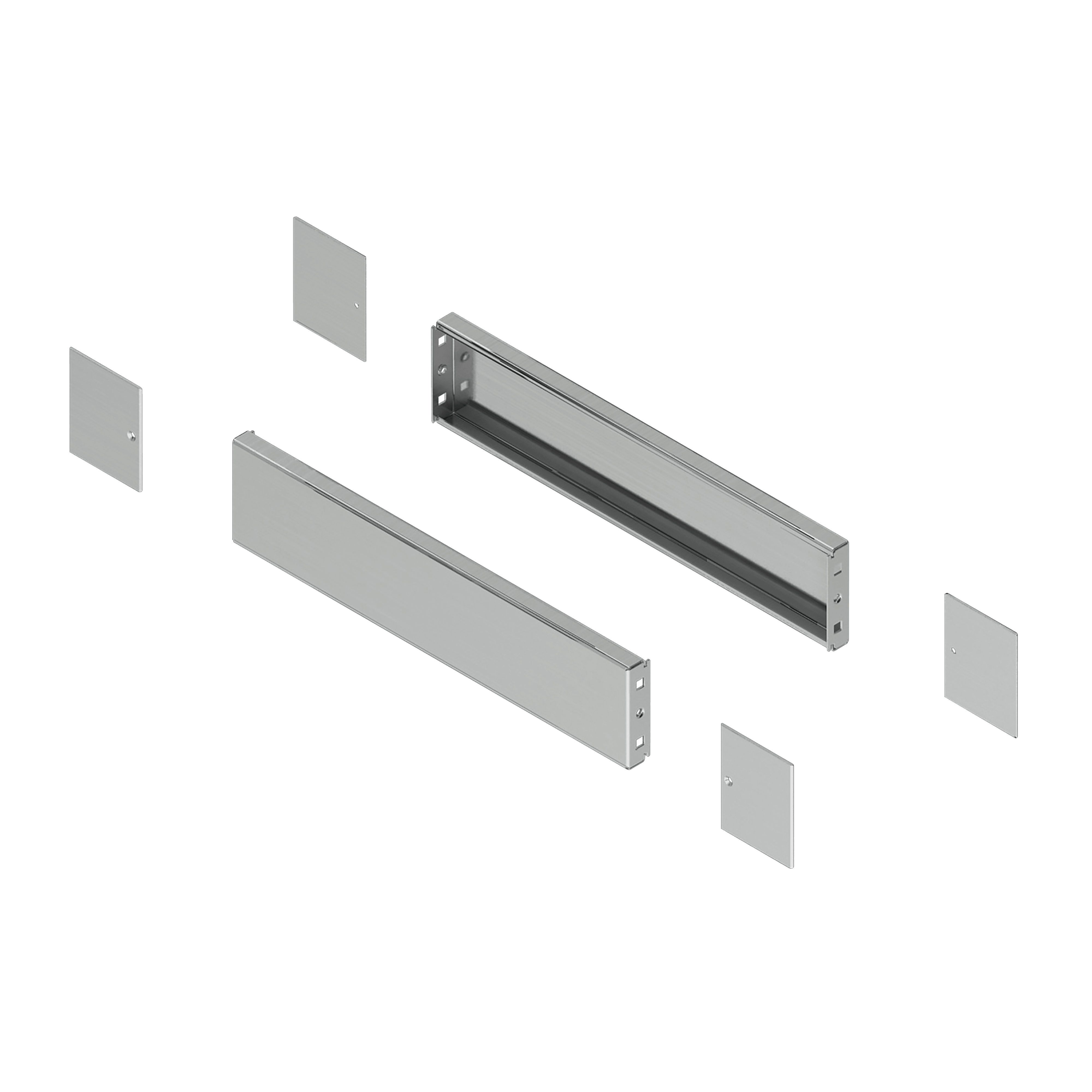 SCHNEIDER ELECTRIC - Pannello laterale zoccolo inox P400xH100 304L