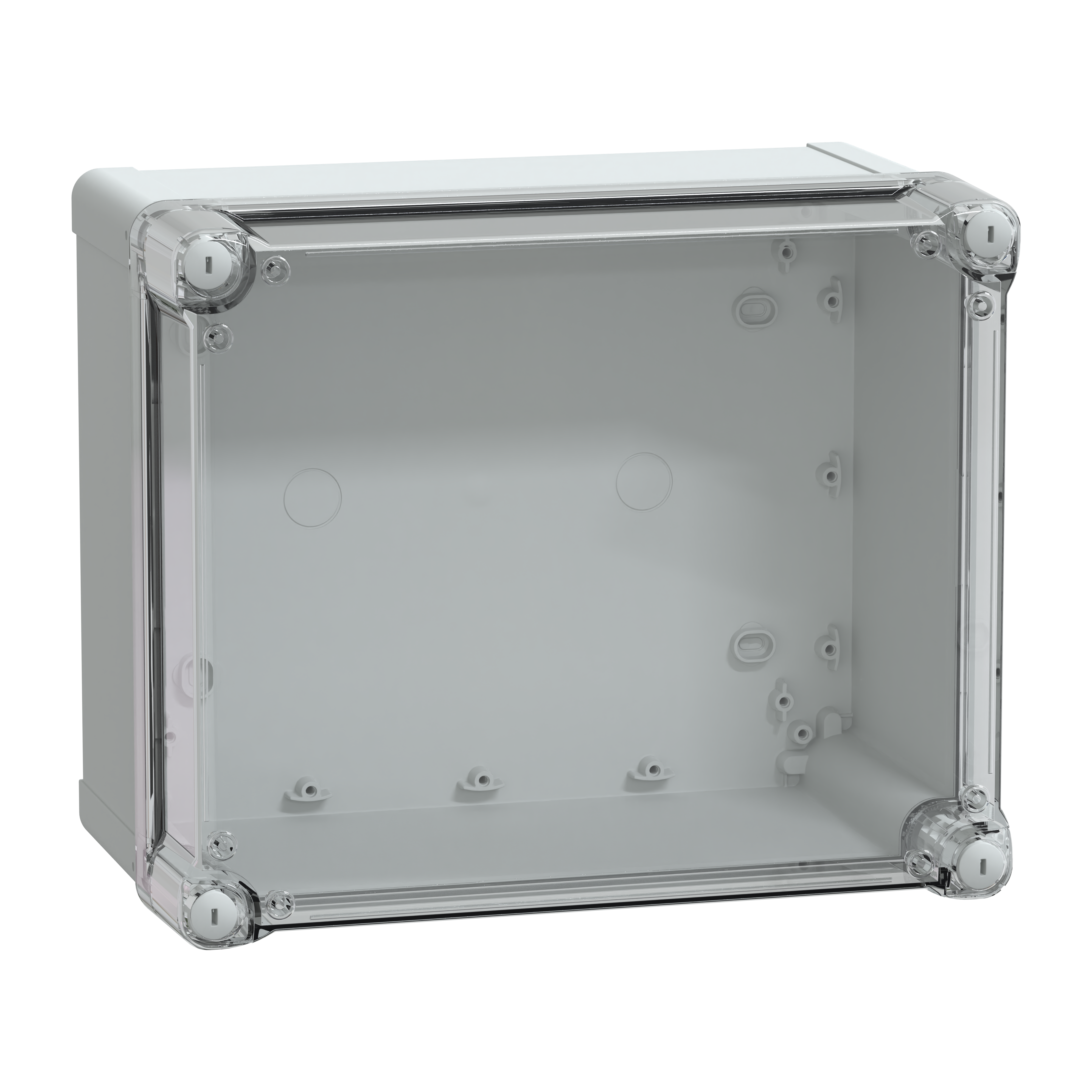 SCHNEIDER ELECTRIC - Scatola PC IP66 IK08 RAL7035 Int.H275W225D160 Ext.H291W241D168 coperchio trasp.