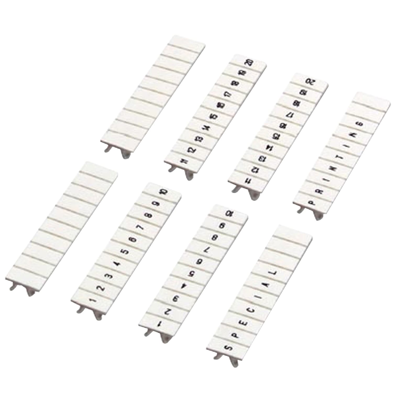 SCHNEIDER ELECTRIC - Elemento di siglatura, 5 mm 10 caratteri 71 - 80 - [prezzo per 100 pz]