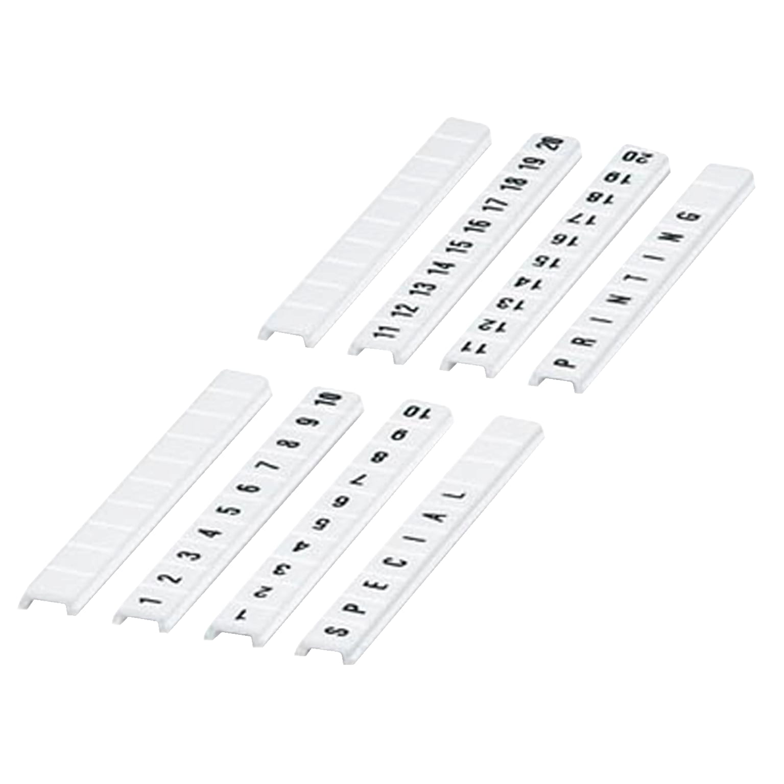 SCHNEIDER ELECTRIC - Elemento di siglatura, 5 mm, 10 caratteri 11 - 20 - [prezzo per 100 pz]