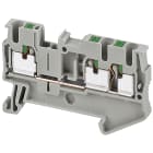 SCHNEIDER ELECTRIC - Morsetto Push-in, 3pt, 2,5 mm², grigio - [prezzo per 100 pz]