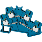SCHNEIDER ELECTRIC - Morsetto Push-in 2piani 4pt 2,5 mm² blu
