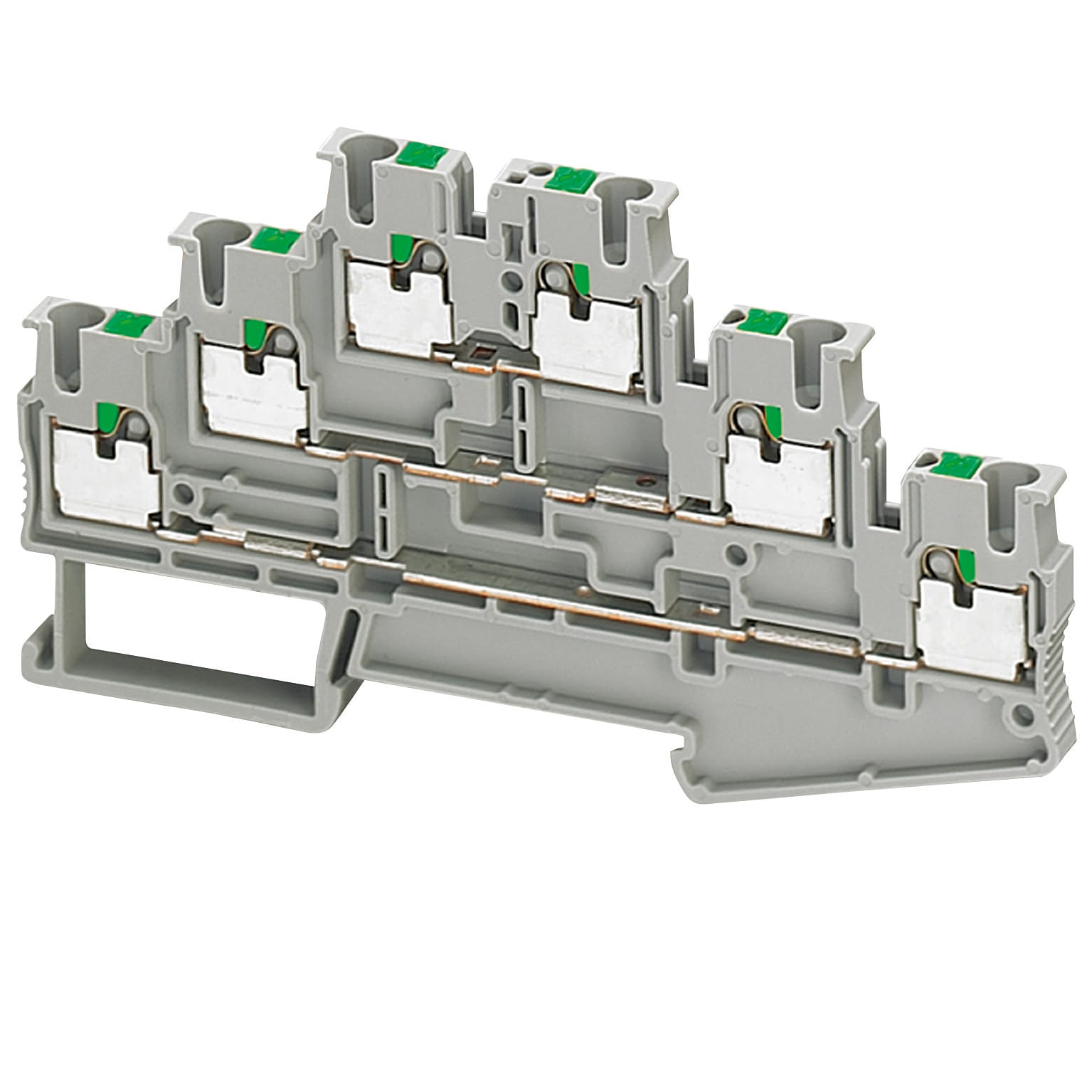 SCHNEIDER ELECTRIC - Morsetto Push-in, 2,5 mm², 20 A 3 livelli 3x3- grigio - [prezzo per 100 pz]