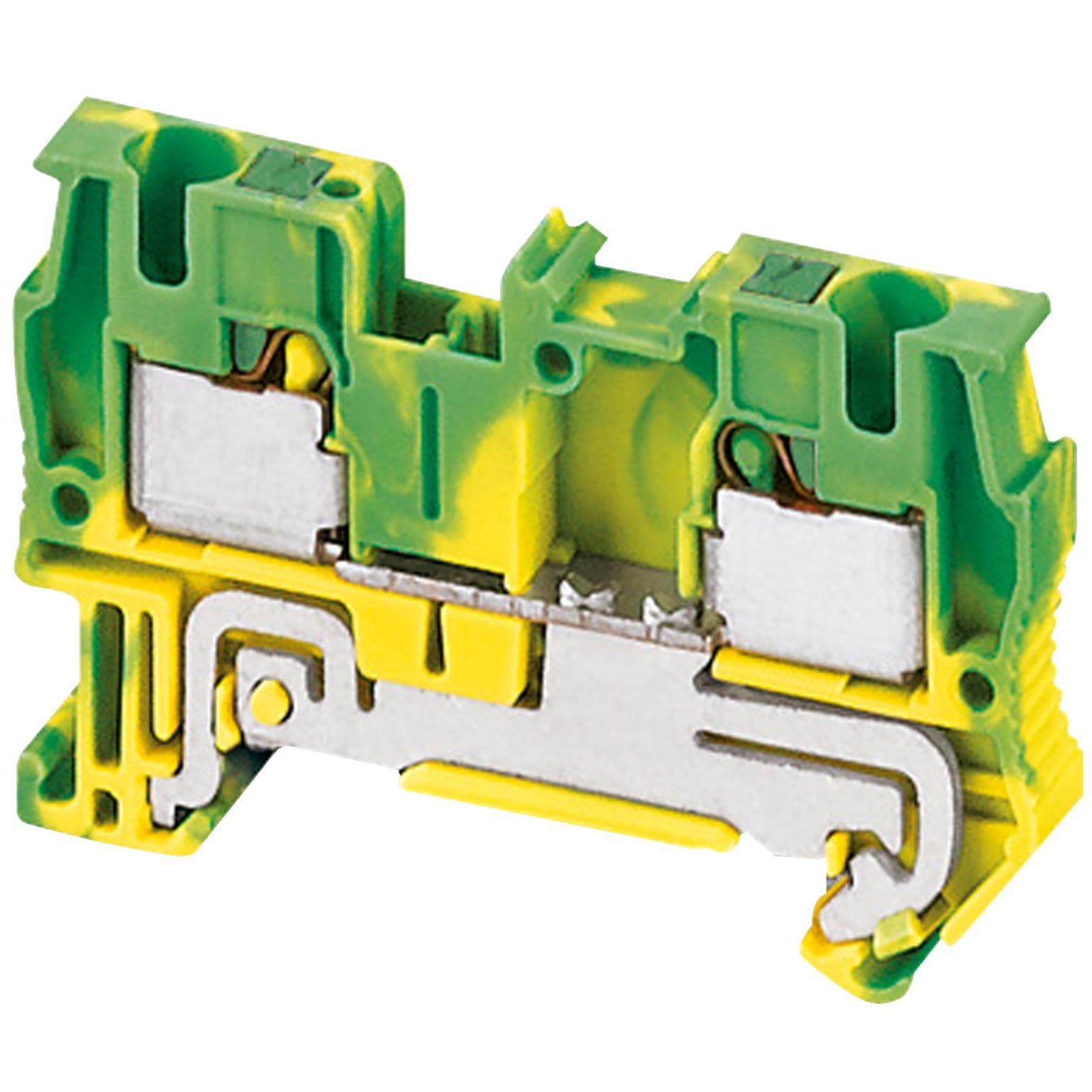 SCHNEIDER ELECTRIC - Morsetto Push-in, terra, 2pt, 4 mm²