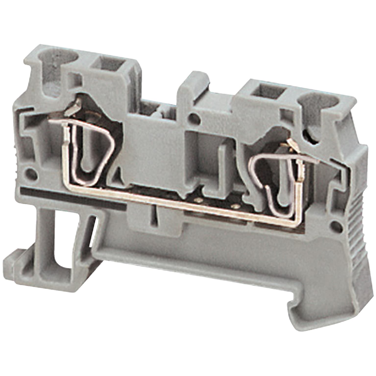 SCHNEIDER ELECTRIC - Morsetto molla, 2pt, 4mm², grigio - [prezzo per 100 pz]