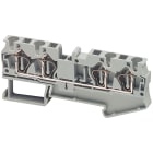 SCHNEIDER ELECTRIC - Morsetto molla, 4pt, 4 mm², grigio