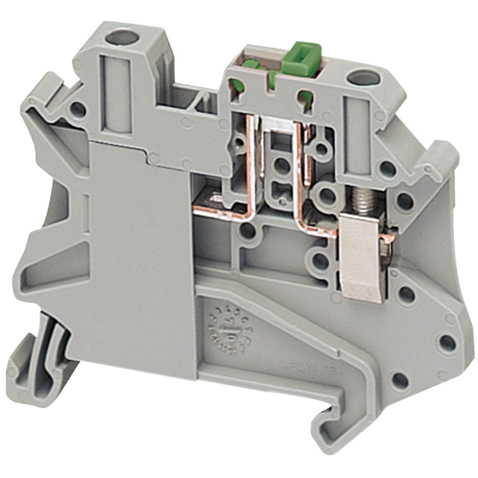 SCHNEIDER ELECTRIC - Morsetto vite sezionamento a lama, 2pt, 4mm² grigio