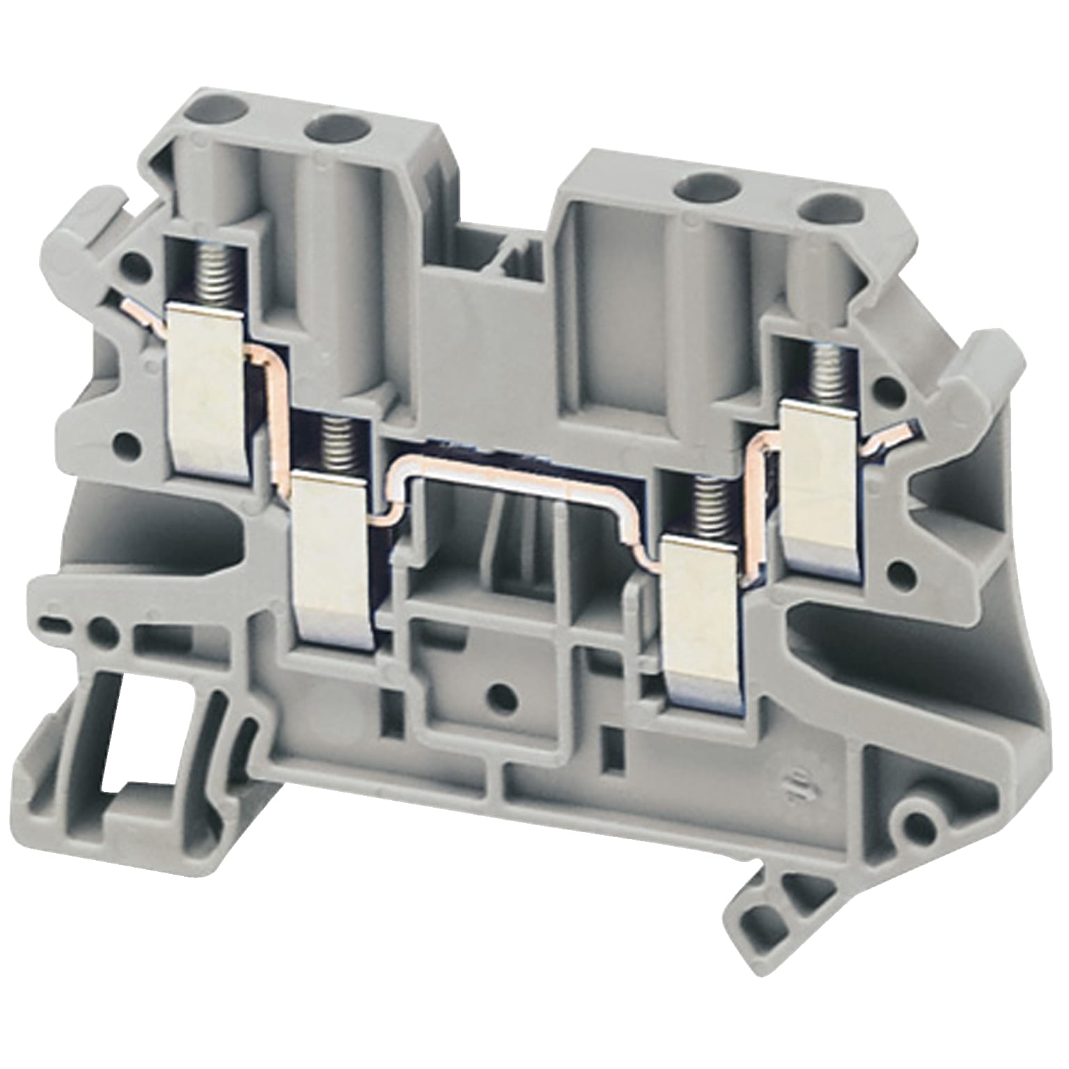 SCHNEIDER ELECTRIC - Morsetto vite, 4pt, 4 mm² grigio