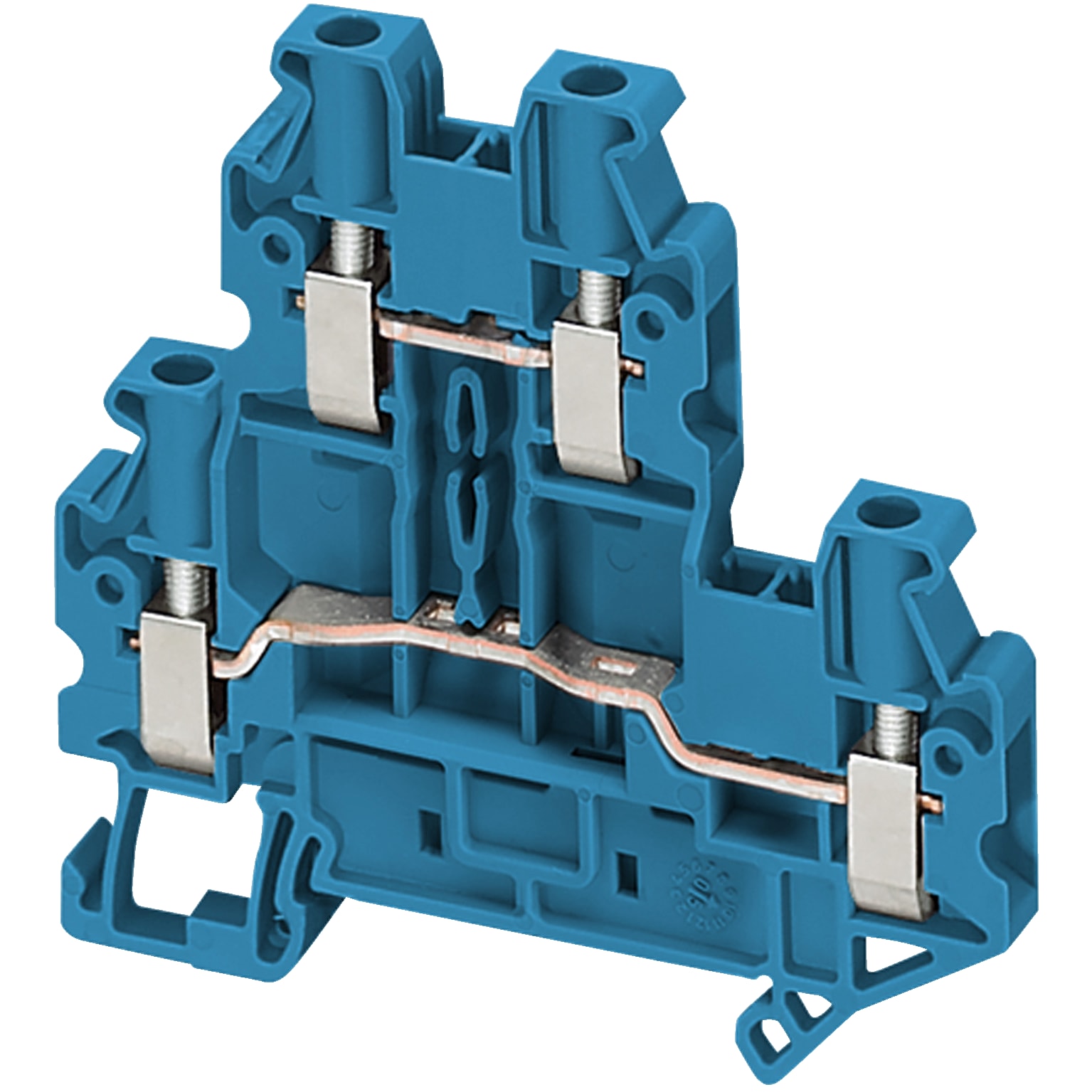 SCHNEIDER ELECTRIC - Morsetto vite, 2 piani, 4pt, 4mm² blu