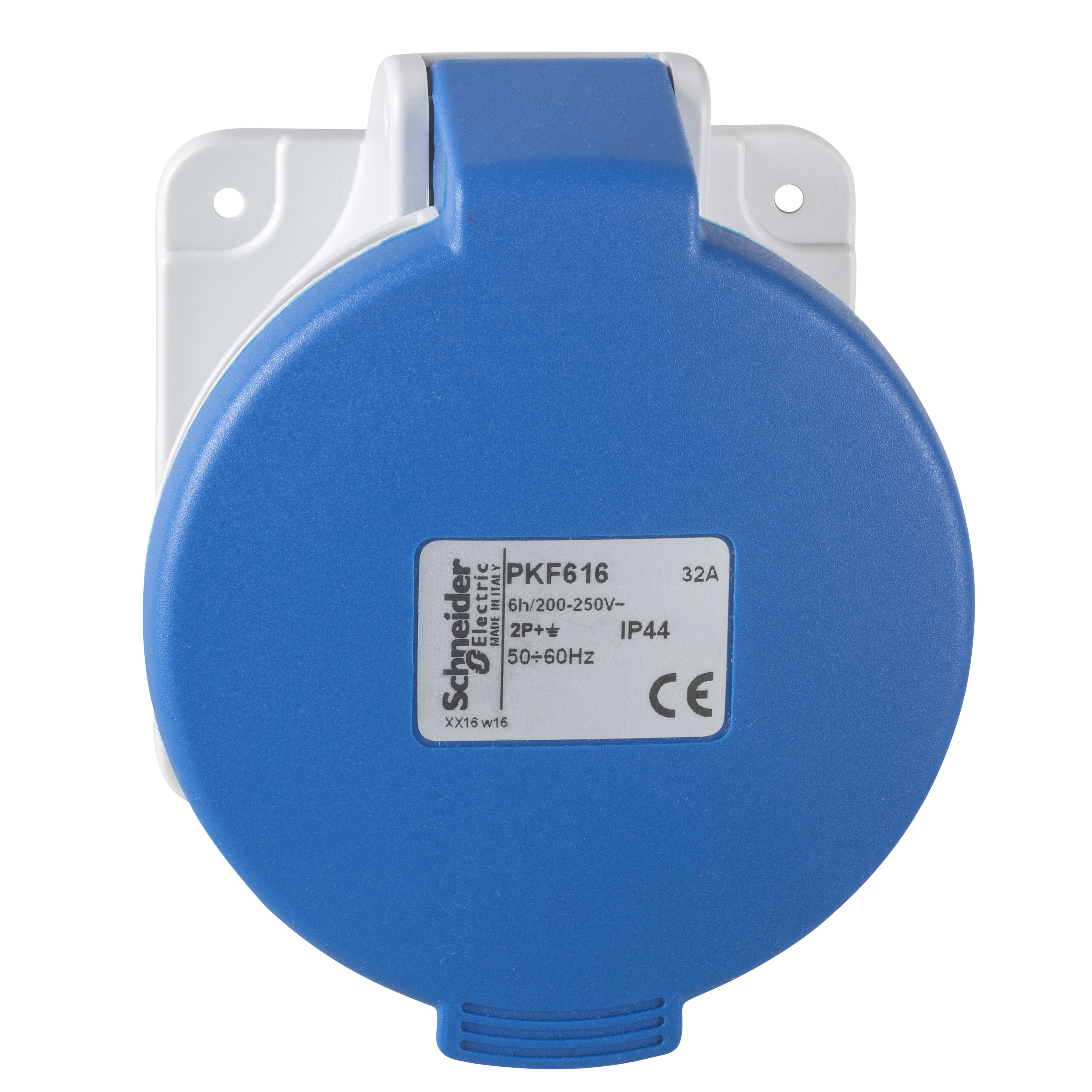 SCHNEIDER ELECTRIC - Presa da incasso diritta IP44 32A 220V 2P+T