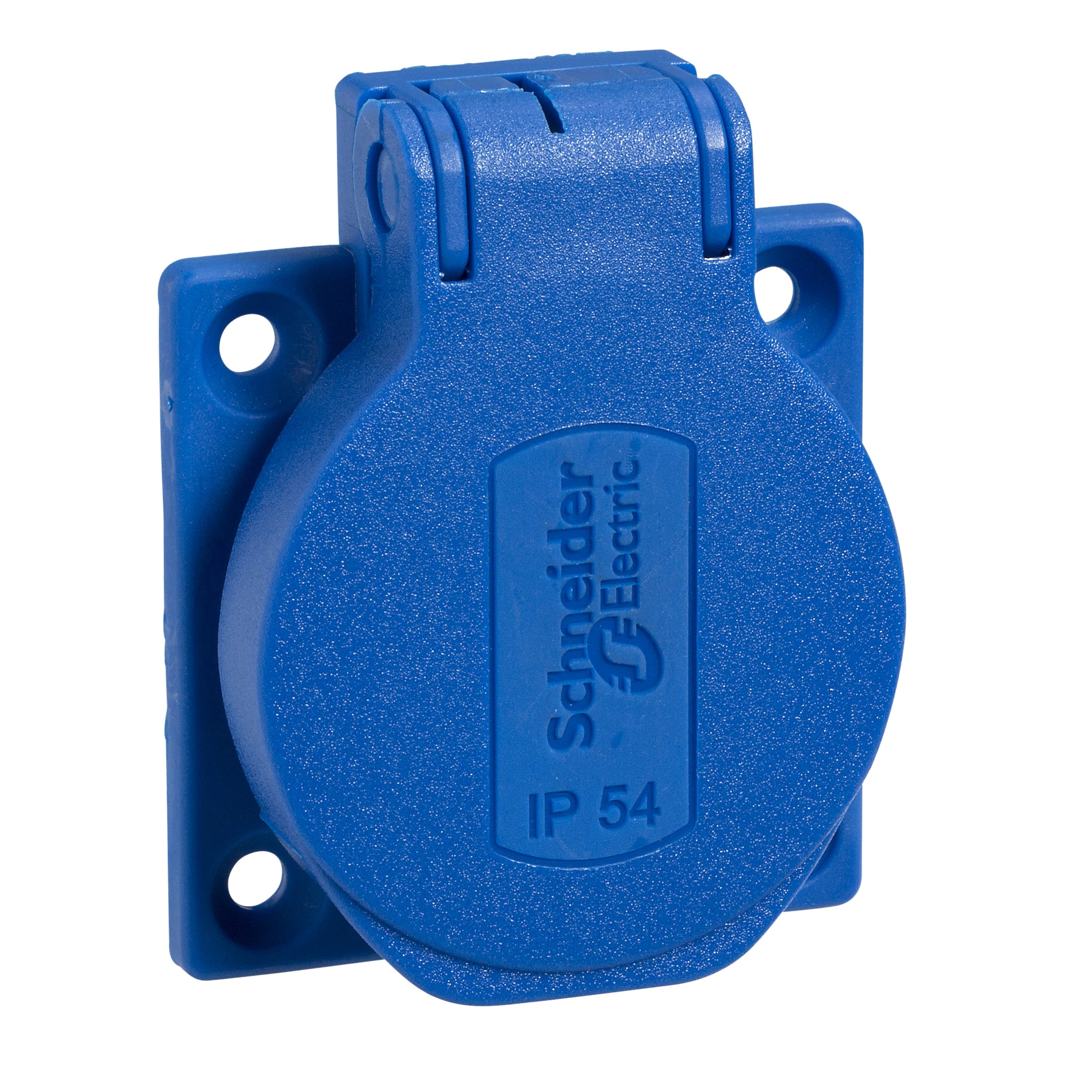 SCHNEIDER ELECTRIC - Presa da incasso Schuko 10-16A 250V 2P+T laterale grigia 50x50