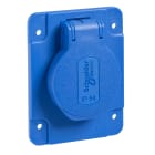 SCHNEIDER ELECTRIC - Presa da incasso Schuko 10-16A 250V 2P+T post.blu 65x85