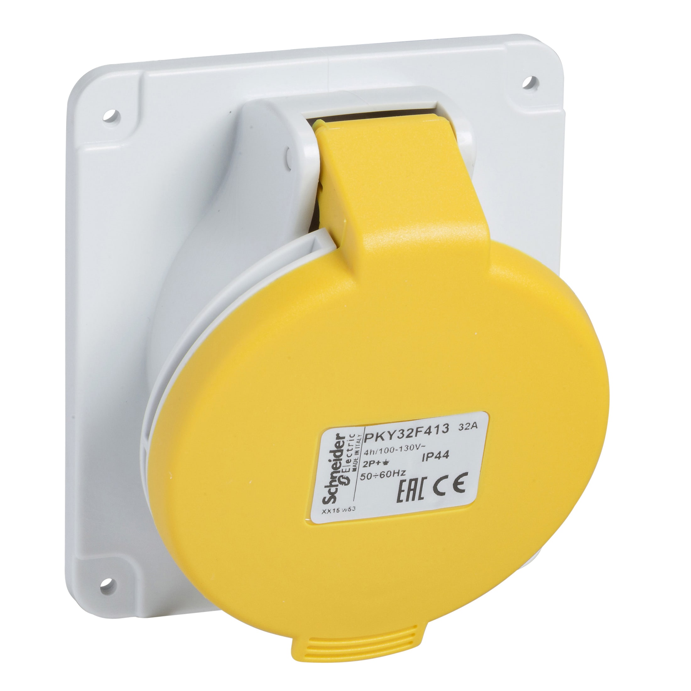 SCHNEIDER ELECTRIC - Presa fissa BT da incasso inclinata IP44 16A 110V 2PT cabl.rapido