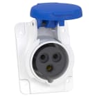 SCHNEIDER ELECTRIC - Presa fissa BT da incasso inclinata IP44 16A 220V 2PT cabl.rapido
