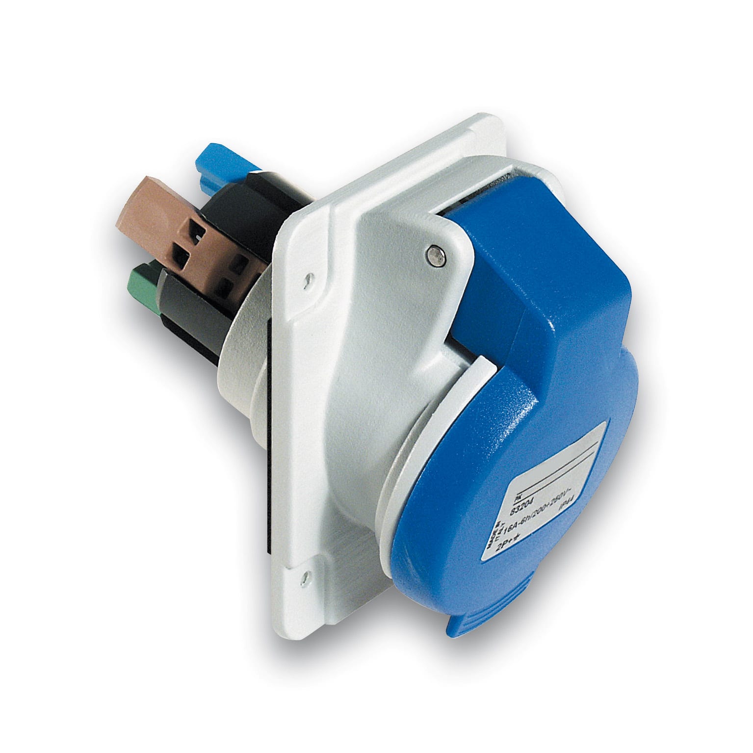 SCHNEIDER ELECTRIC - Presa fissa BT da incasso inclinata IP44 16A 220V 3PNT cabl.rapido