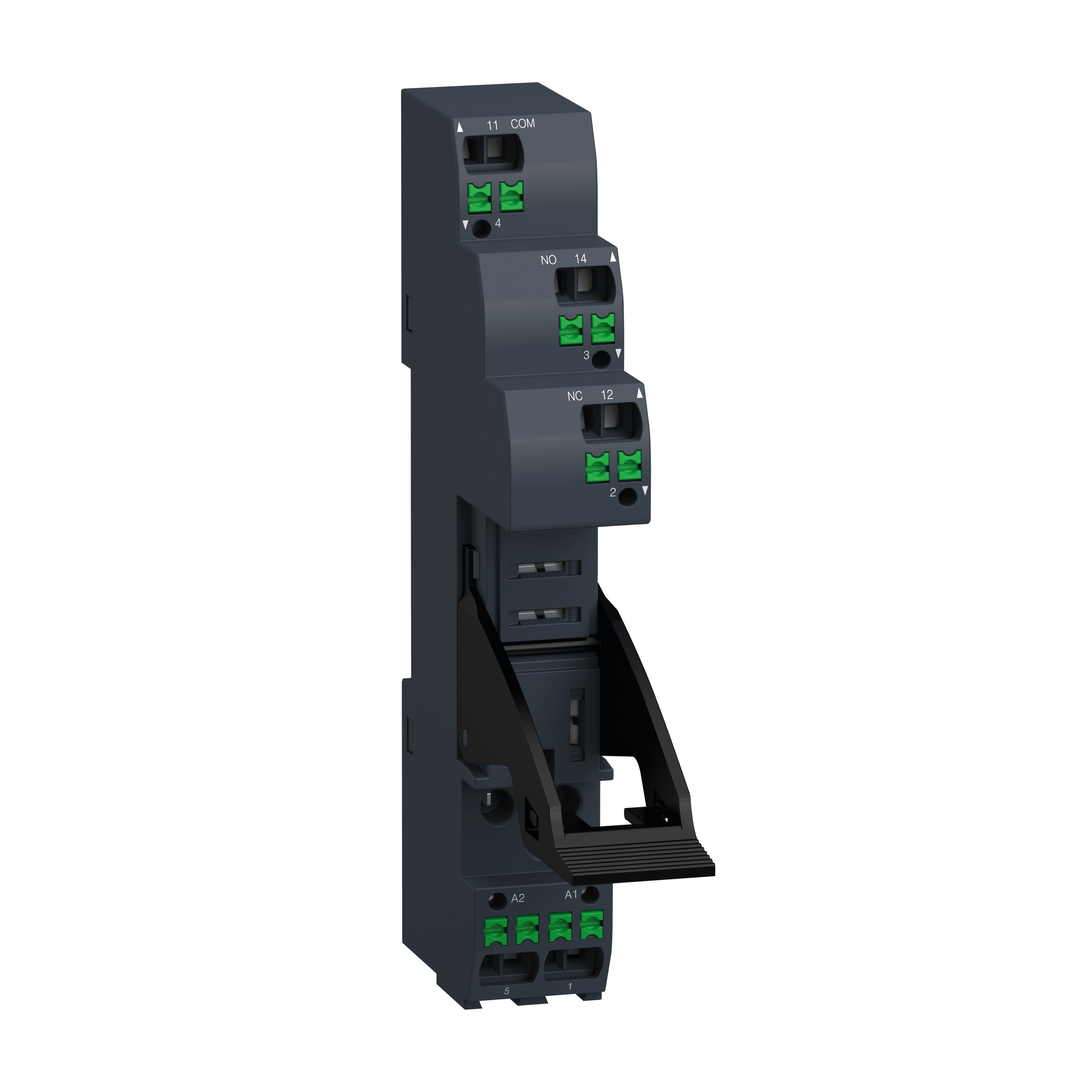 SCHNEIDER ELECTRIC - Base push-in RGZ con staffa di mantenimento, 10 A , per relè RXG1