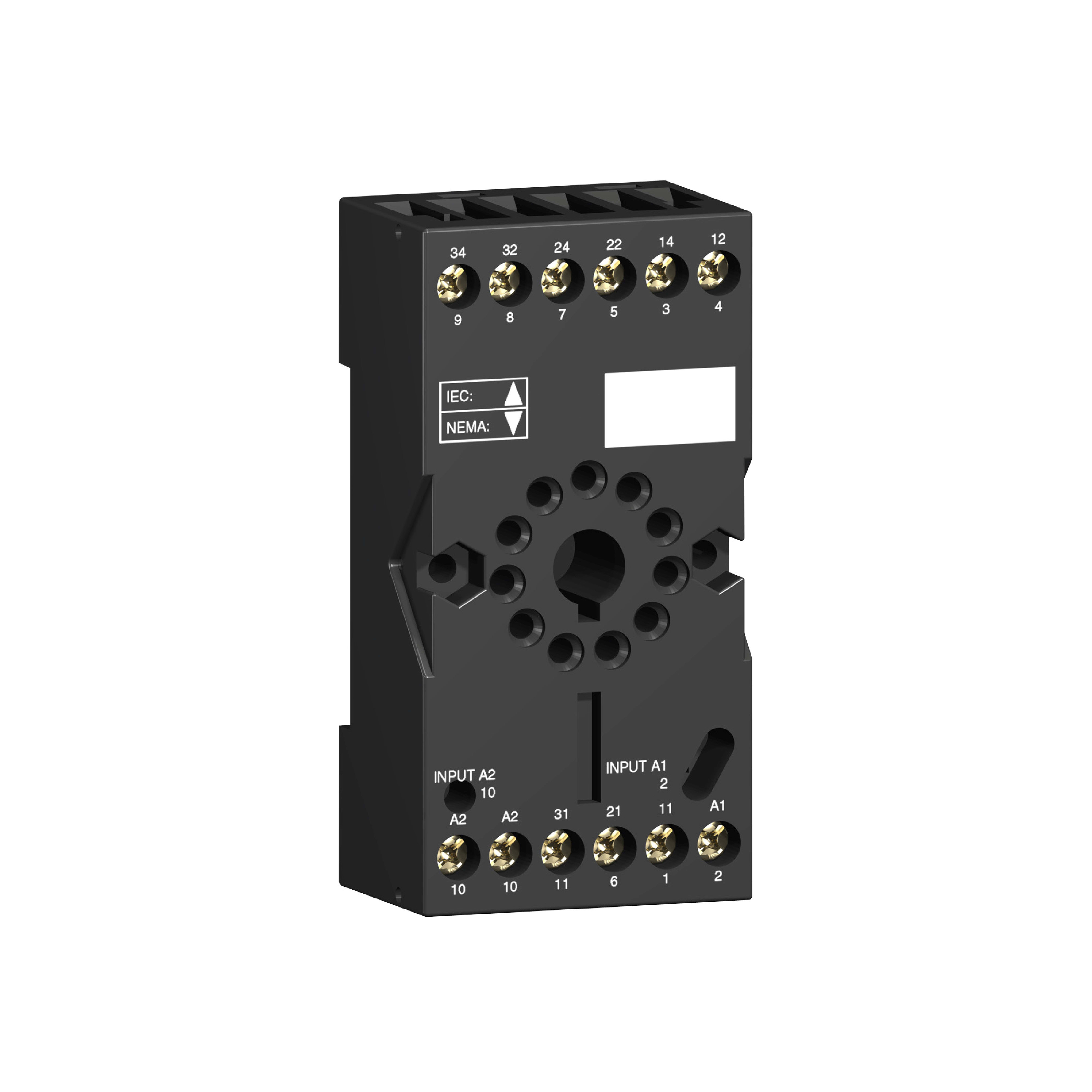 SCHNEIDER ELECTRIC - Base RUZ - contatto separato - 12 A - <.lt-> 250V - connettore - per relè RUMC2