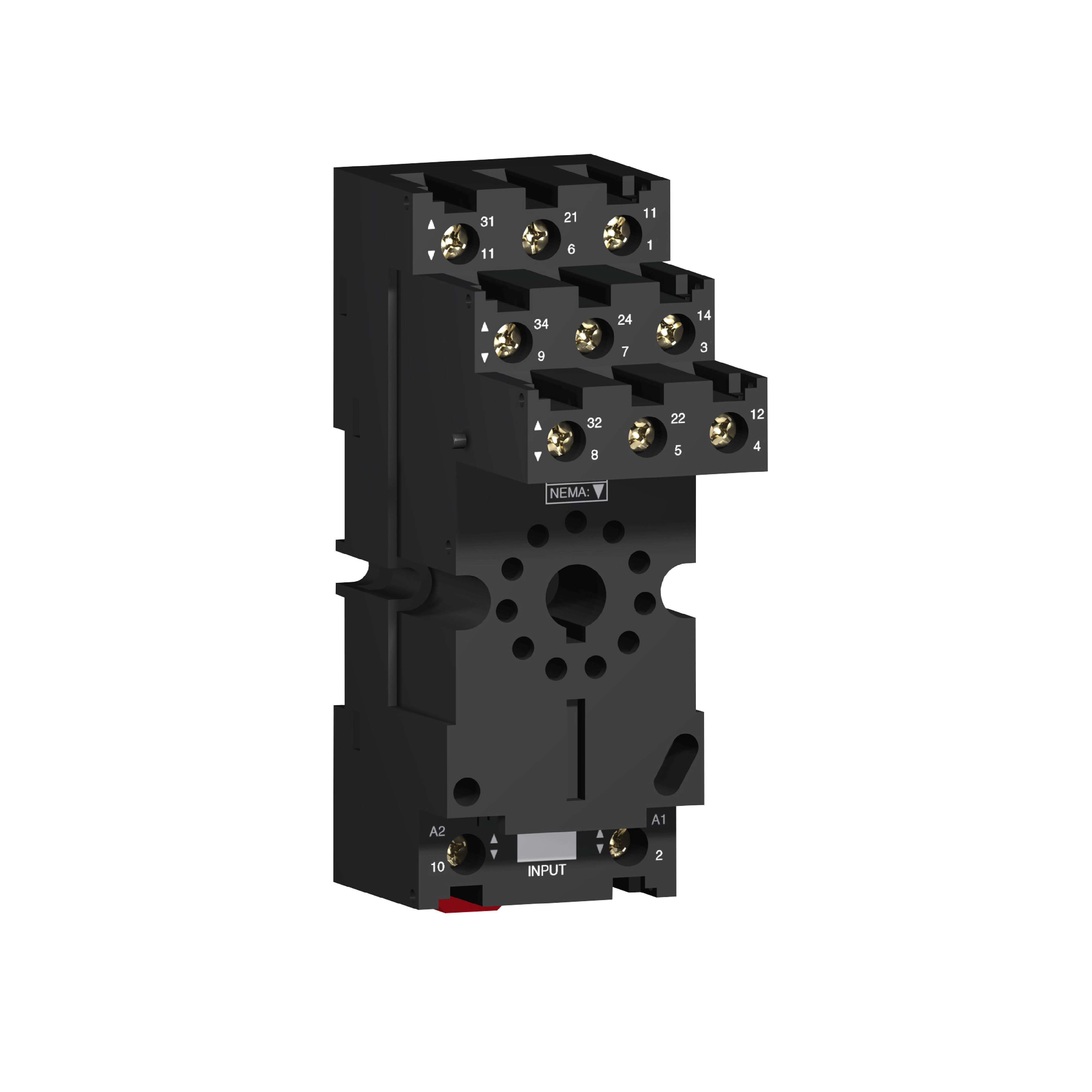 SCHNEIDER ELECTRIC - Base RUZ - contatto separato - 12 A - <.lt-> 250V - connettore - per relè RUMC3