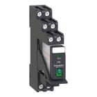 SCHNEIDER ELECTRIC - Relè RXG con pulsante di test e LED pre-montato con base-2NC-NO 5A 24VDC + diodo