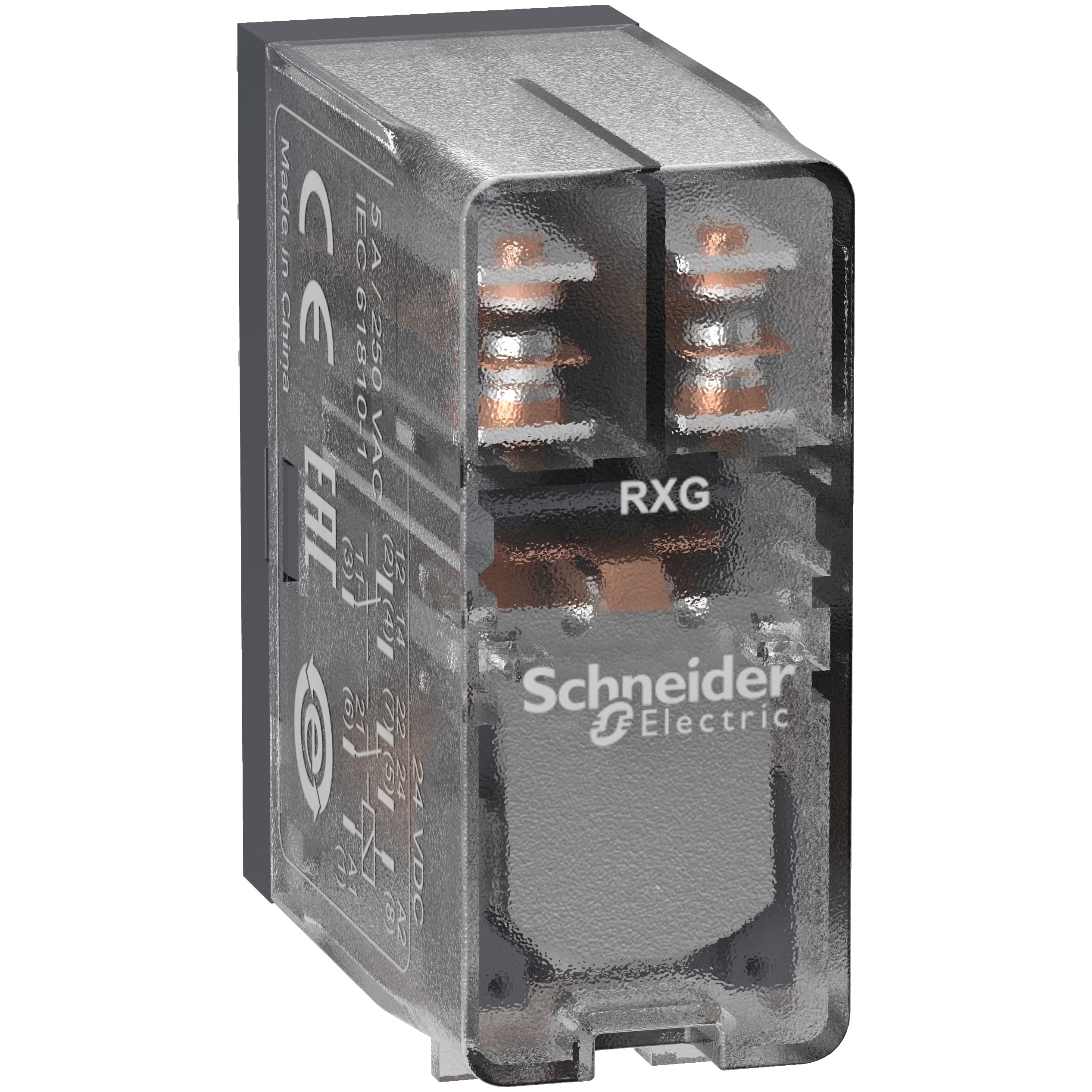 SCHNEIDER ELECTRIC - Relè interfaccia ZELIO RXG - 2 NC-NO - 24 VDC - 5 A
