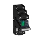 SCHNEIDER ELECTRIC - Relè RXM-pulsante test+LED pre-montato-base contatti separati-2NC-NO 12A 24Vcc