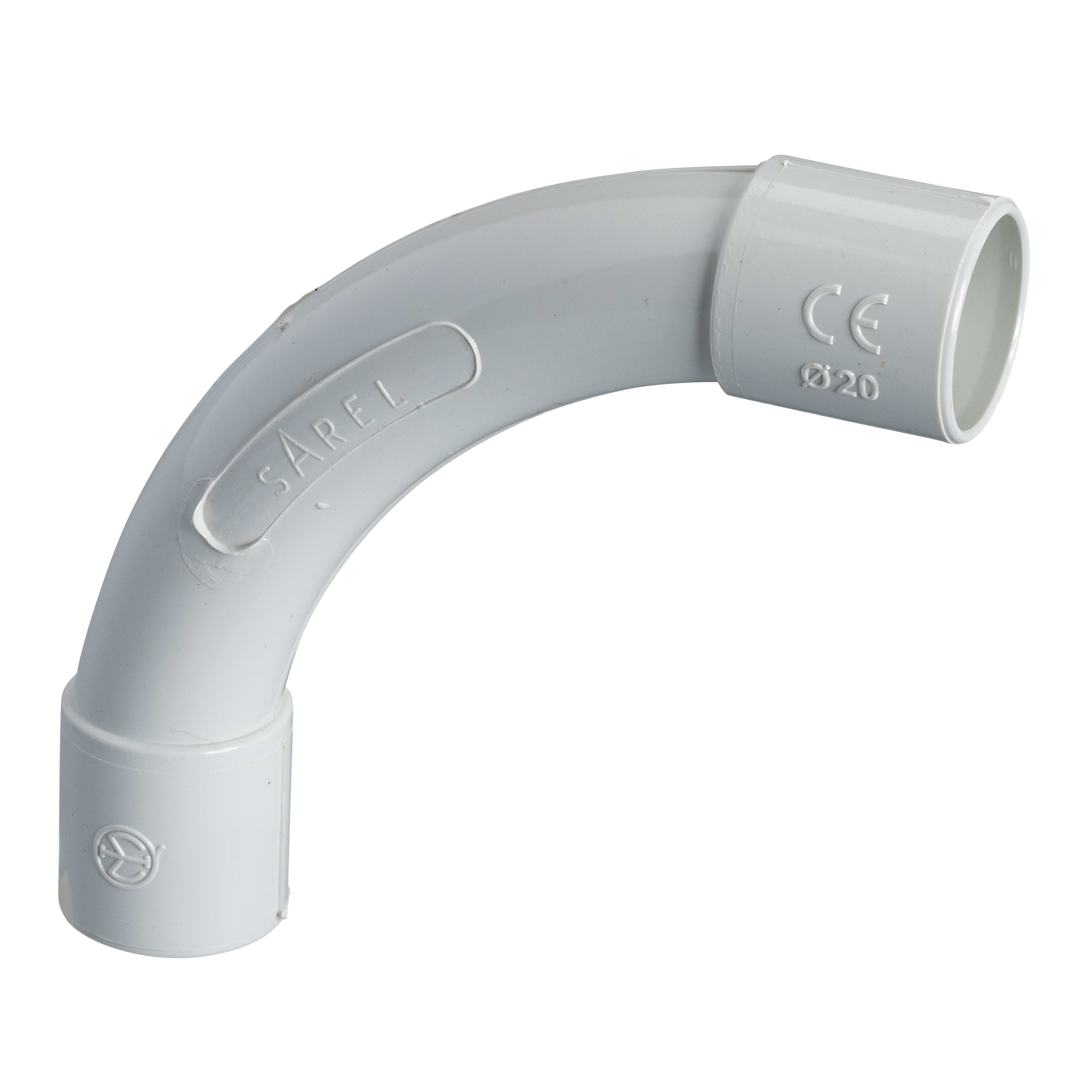 SCHNEIDER ELECTRIC - Curva a 90° NC20 tubo-tubo IP40 per tubi diametro esterno 20mm - [prezzo per 100 pz]