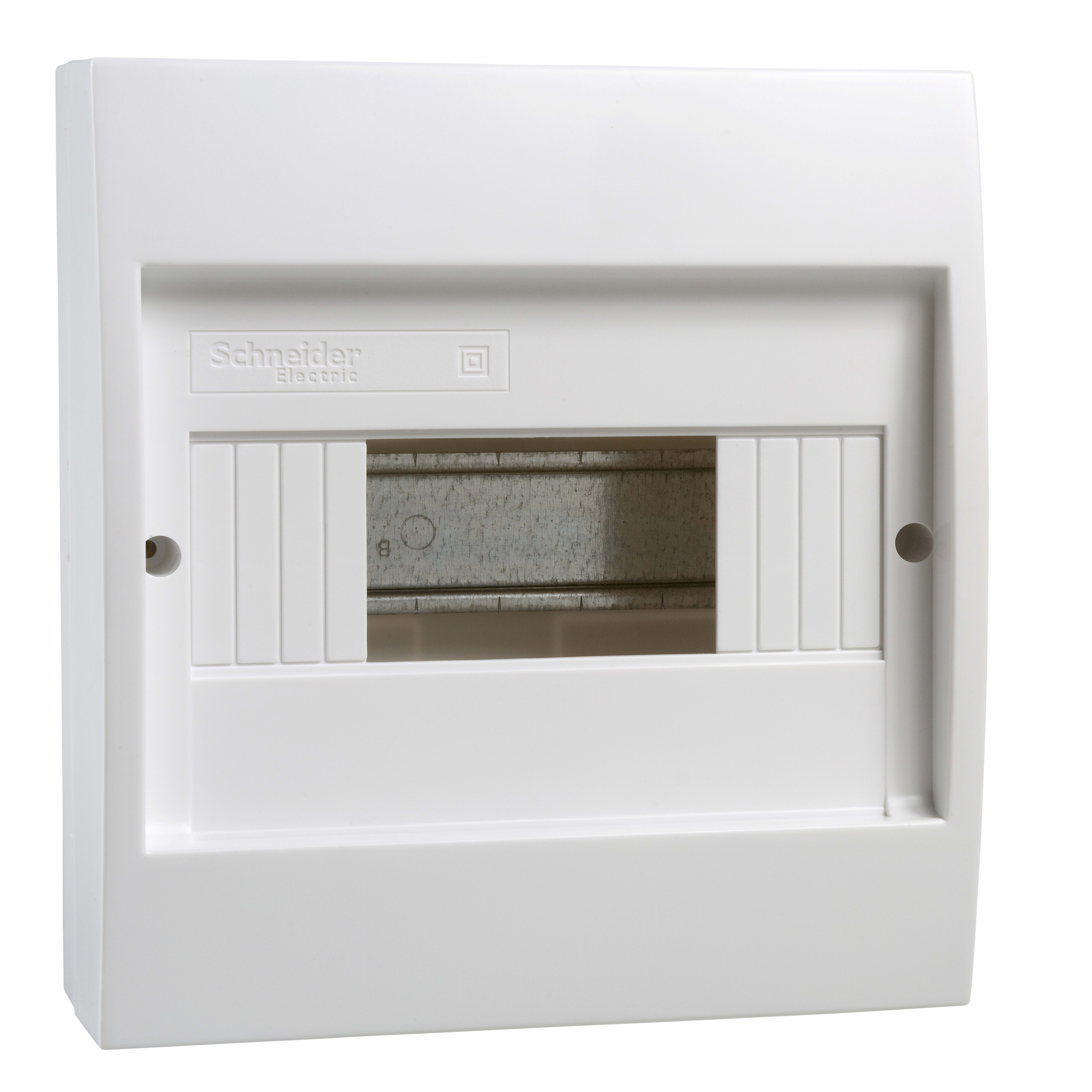 SCHNEIDER ELECTRIC - Centralino parete bianco senza porta Mini Coreos Light IP40 1 fila 8mod