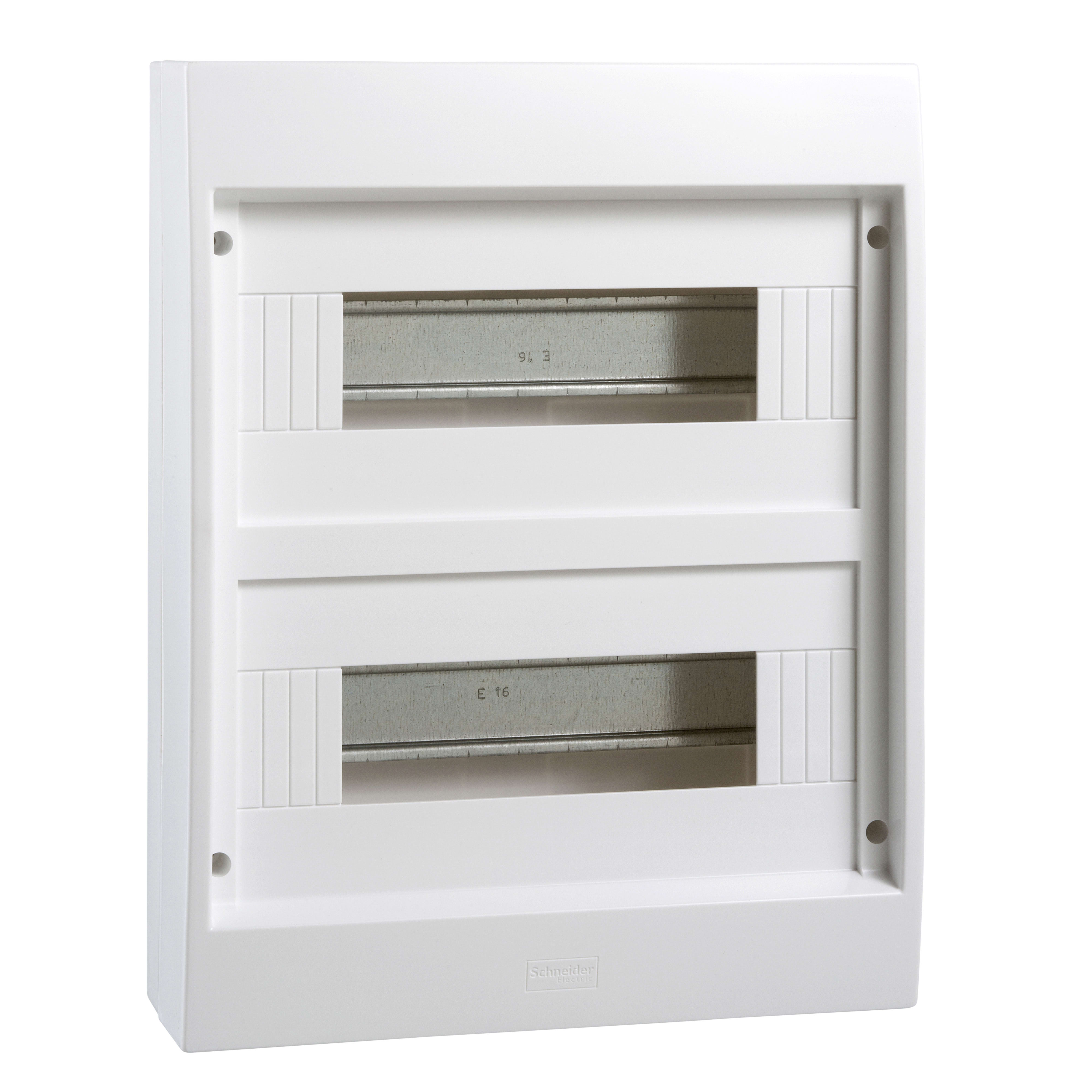 SCHNEIDER ELECTRIC - Centralino parete bianco senza porta Mini Coreos Light IP40 2 file 24mod