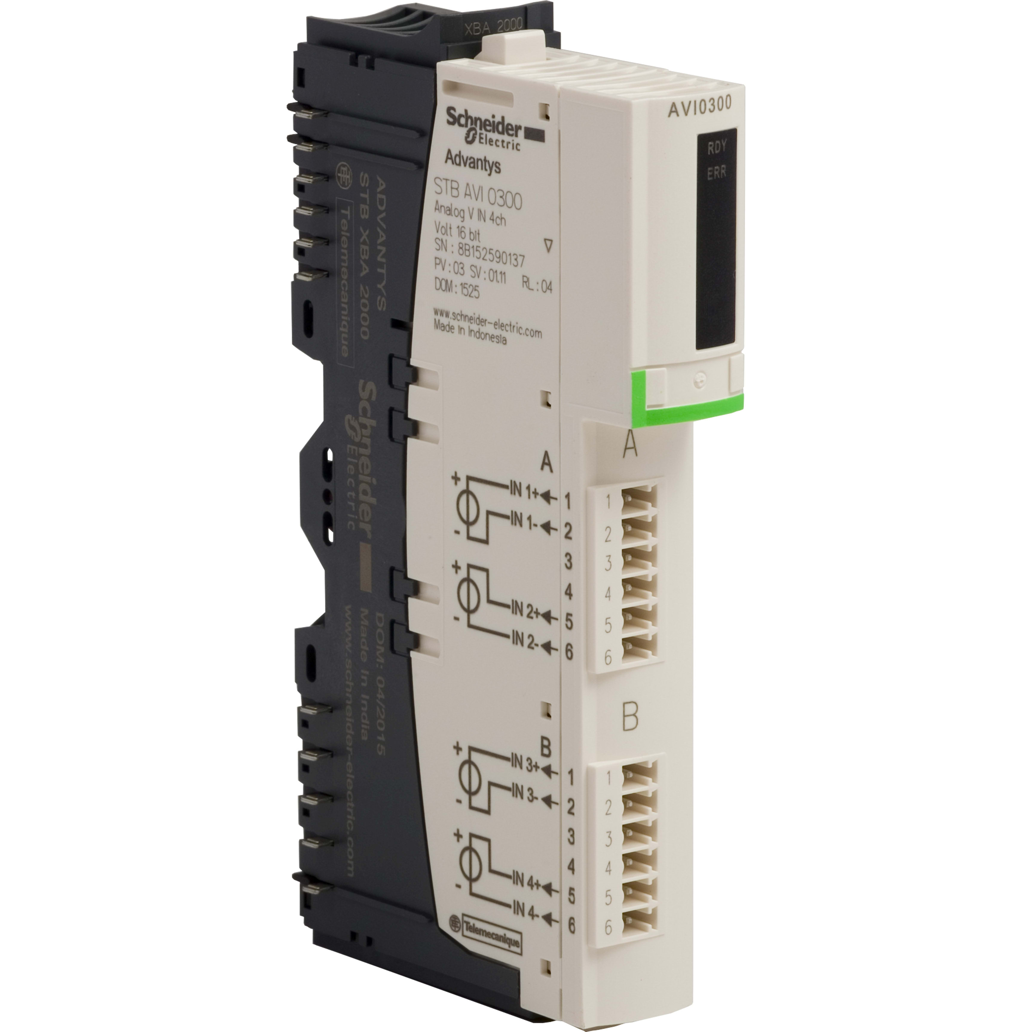 SCHNEIDER ELECTRIC - Kit ingresso analogico standard STB - +-- 10 V - 4 I - 15 bit + segno