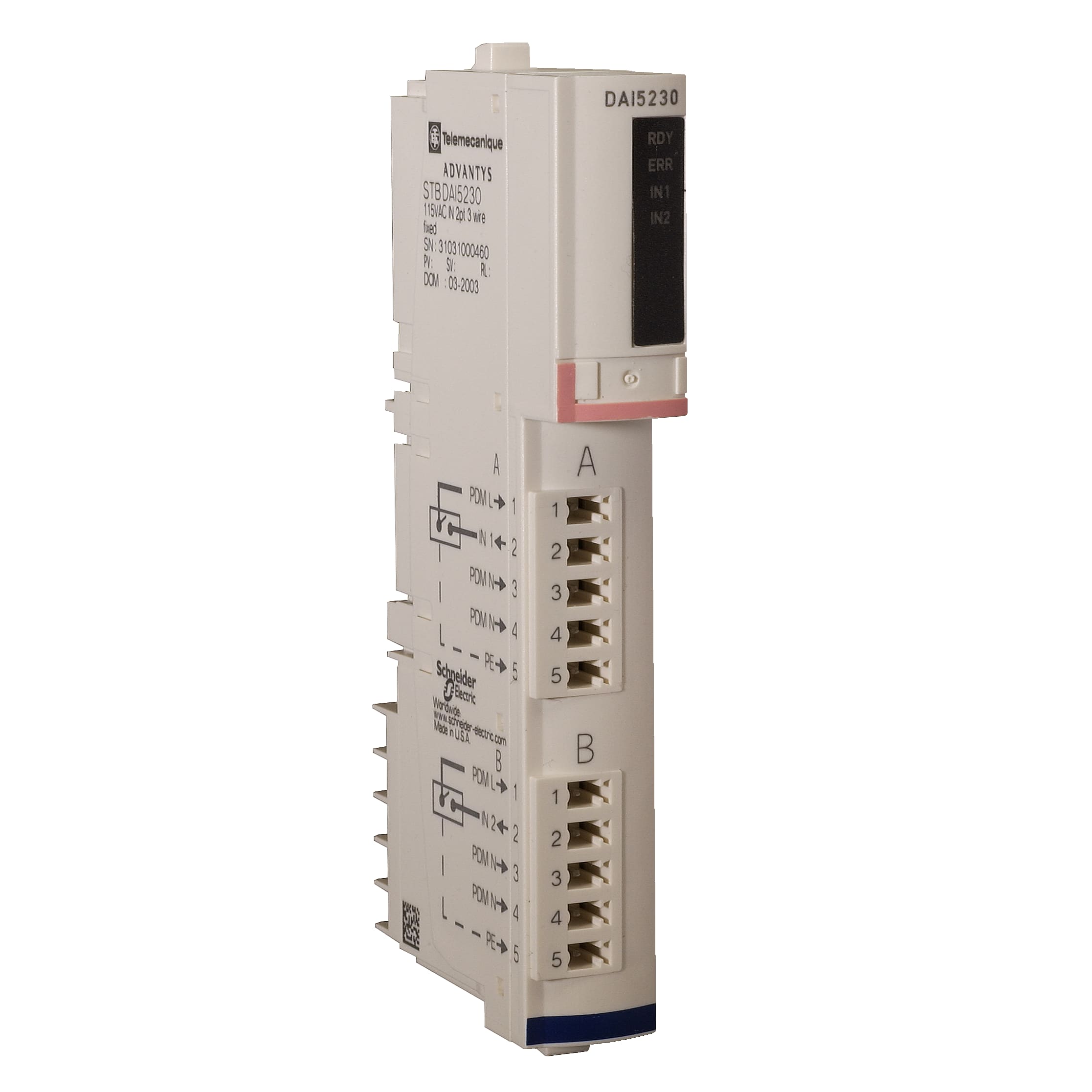 SCHNEIDER ELECTRIC - Kit ingresso digitale standard - Advantys STB - 115 V CA - 2 I