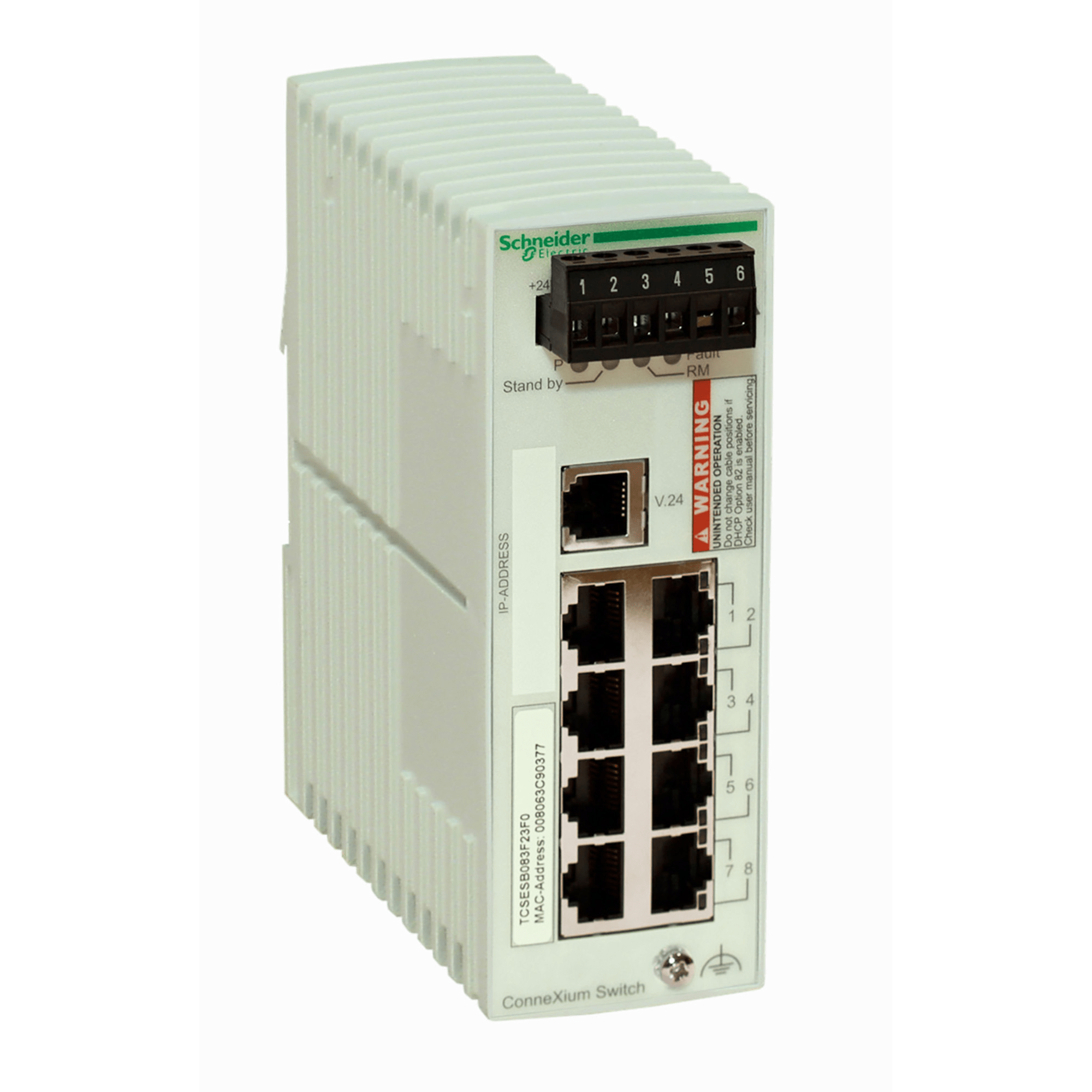 SCHNEIDER ELECTRIC - Switch gestito base Ethernet TCP-IP - ConneXium - 8 porte per rame
