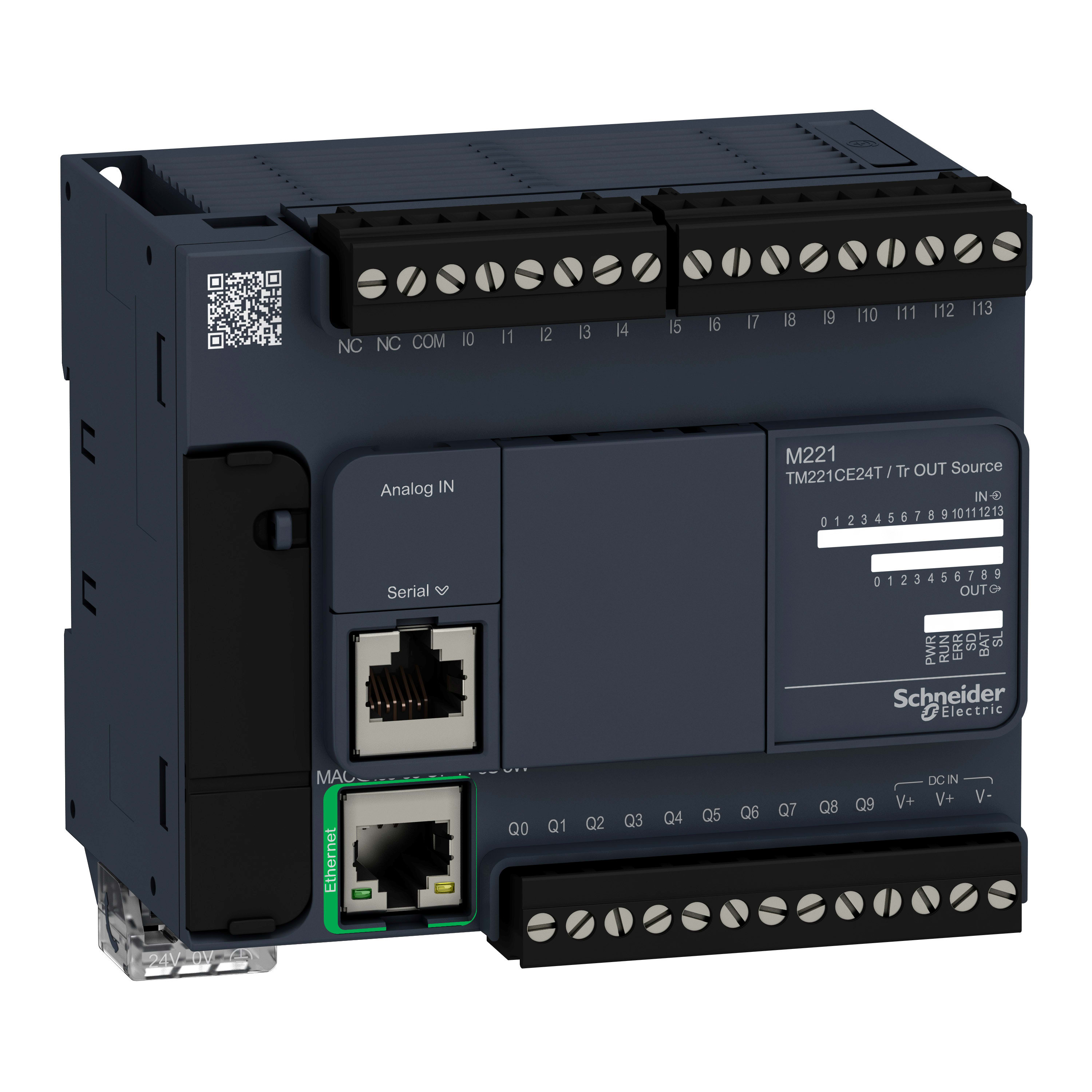 SCHNEIDER ELECTRIC - Controllore M221 24 I-O transistor PNP, Ethernet