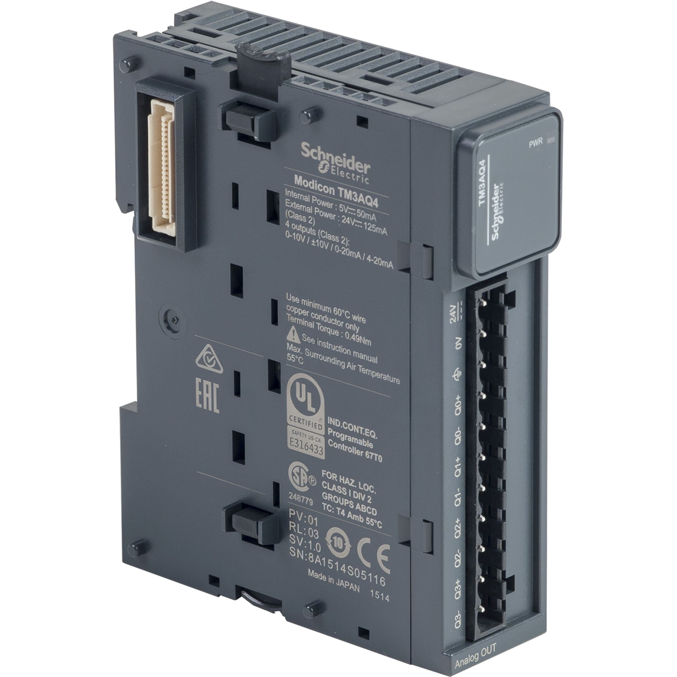 SCHNEIDER ELECTRIC - Modulo TM3 - 4 output analogiche