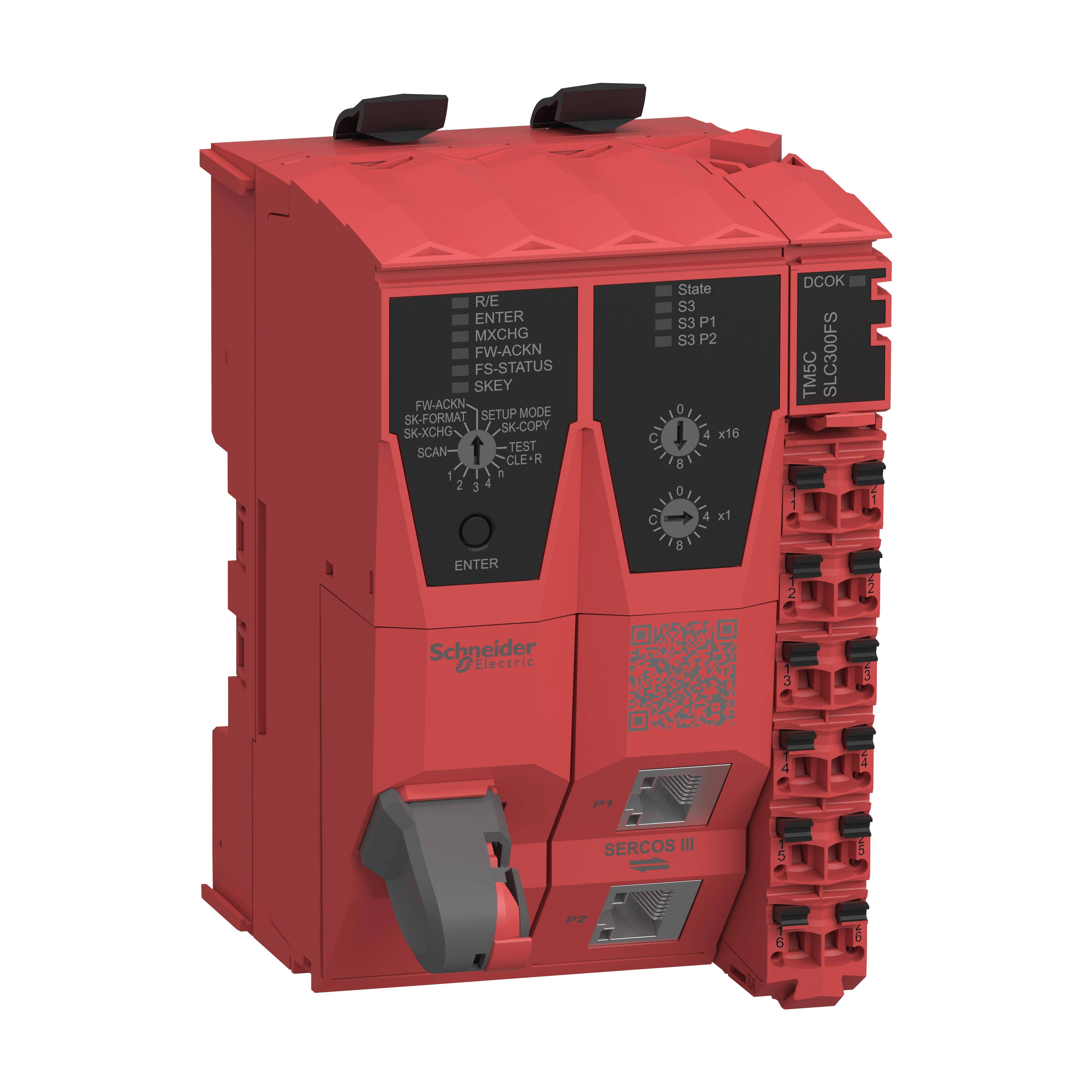 SCHNEIDER ELECTRIC - Controllore di sicurezza, Modicon TM5 safety, Sercos III interfaccia - SLC 300 - 20 nodi