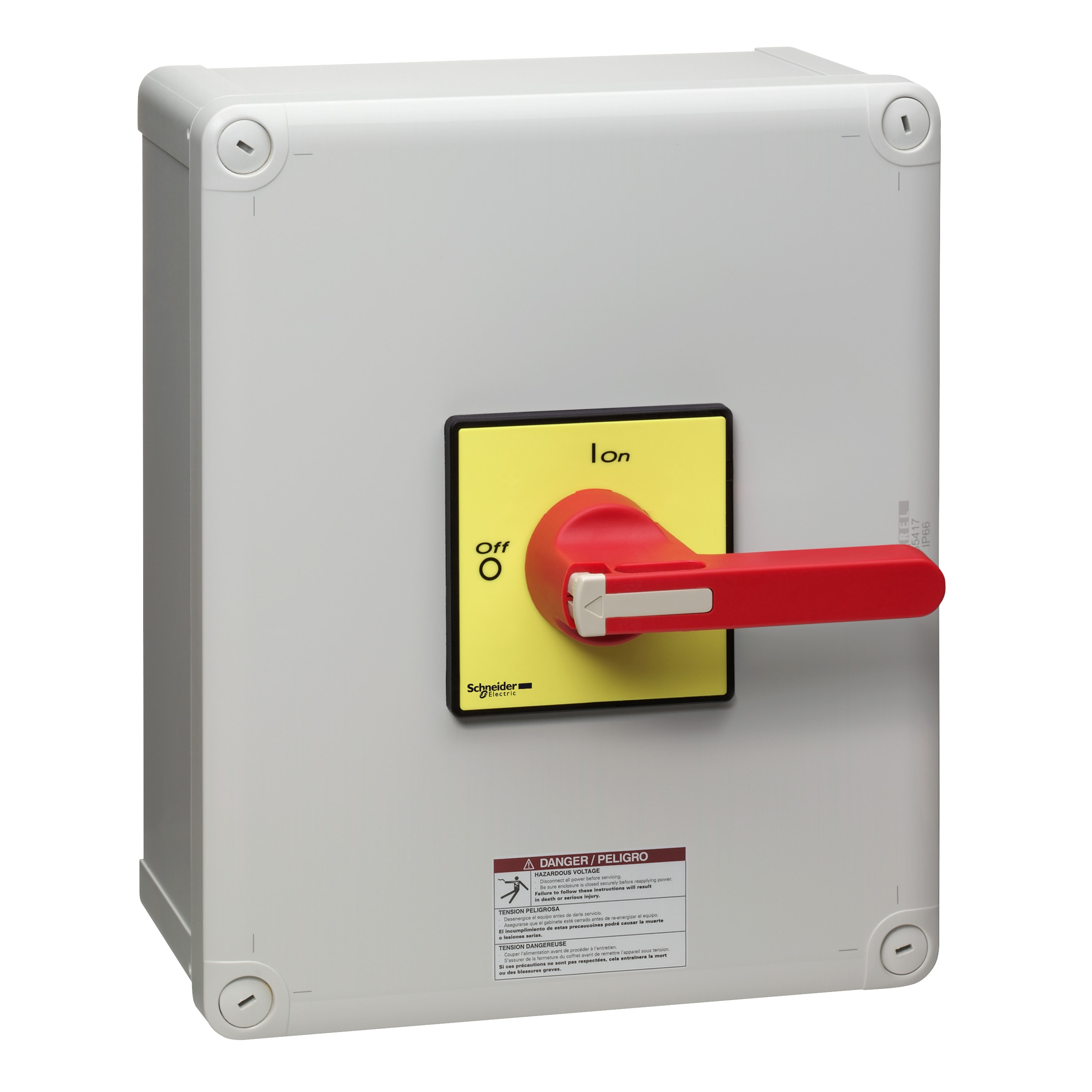 SCHNEIDER ELECTRIC - Inter. sez. Vario UL-CSA in cass. - 3 poli - 100 A - manovra rossa lunga lucch.