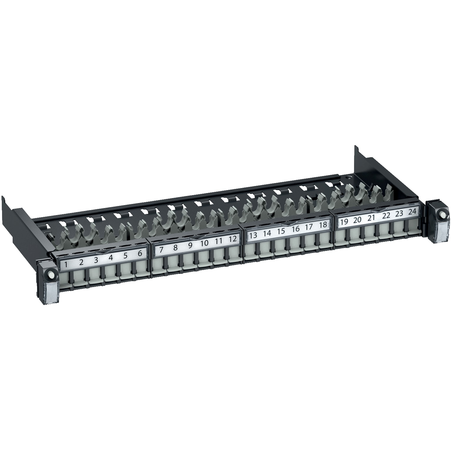 SCHNEIDER ELECTRIC - Patch Panel 19 pollici rack, Actassi Patch Panel equipaggiato, Cat.6 UTP