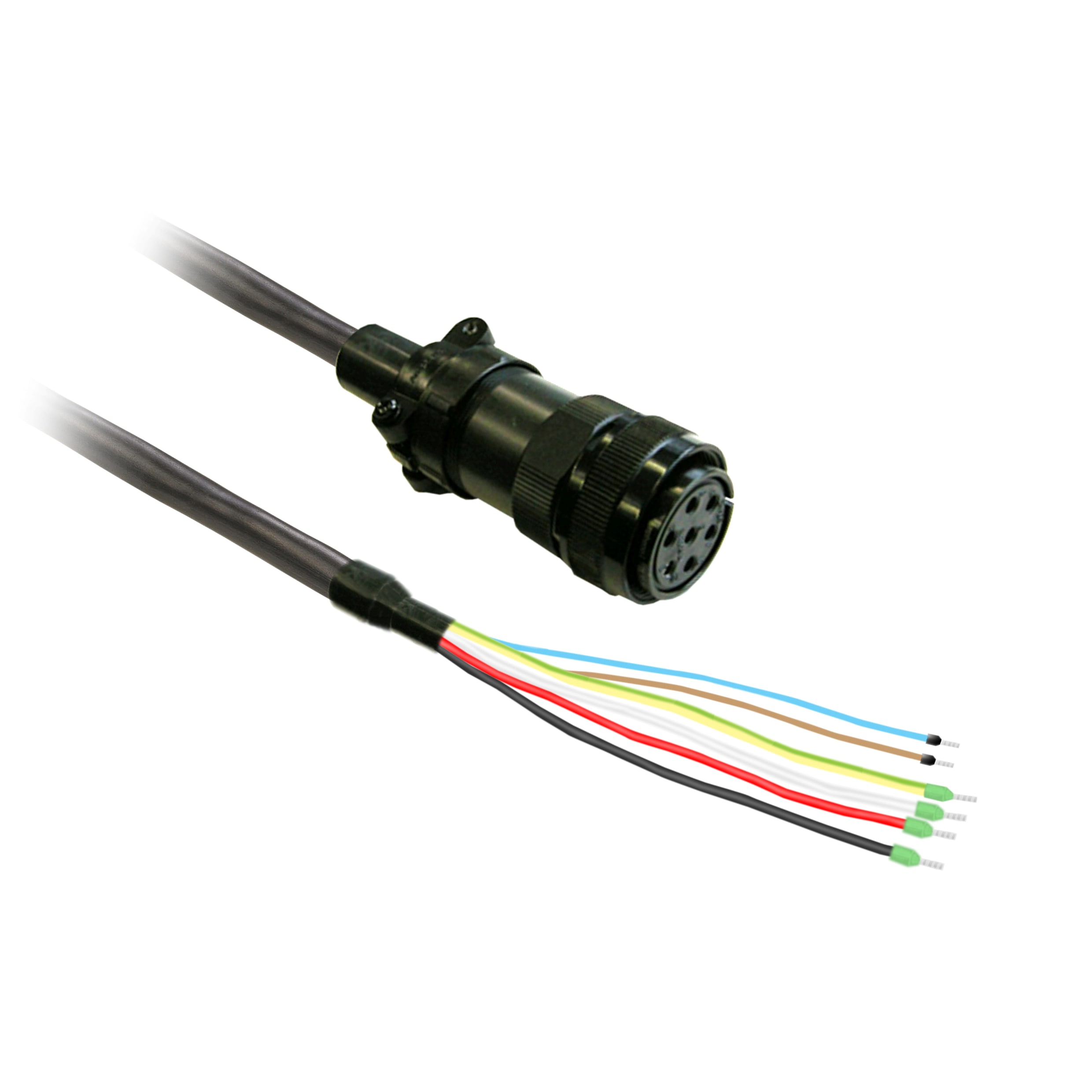 SCHNEIDER ELECTRIC - power cable 5m shielded 4x 6mm², BCH2 brake MIL connector