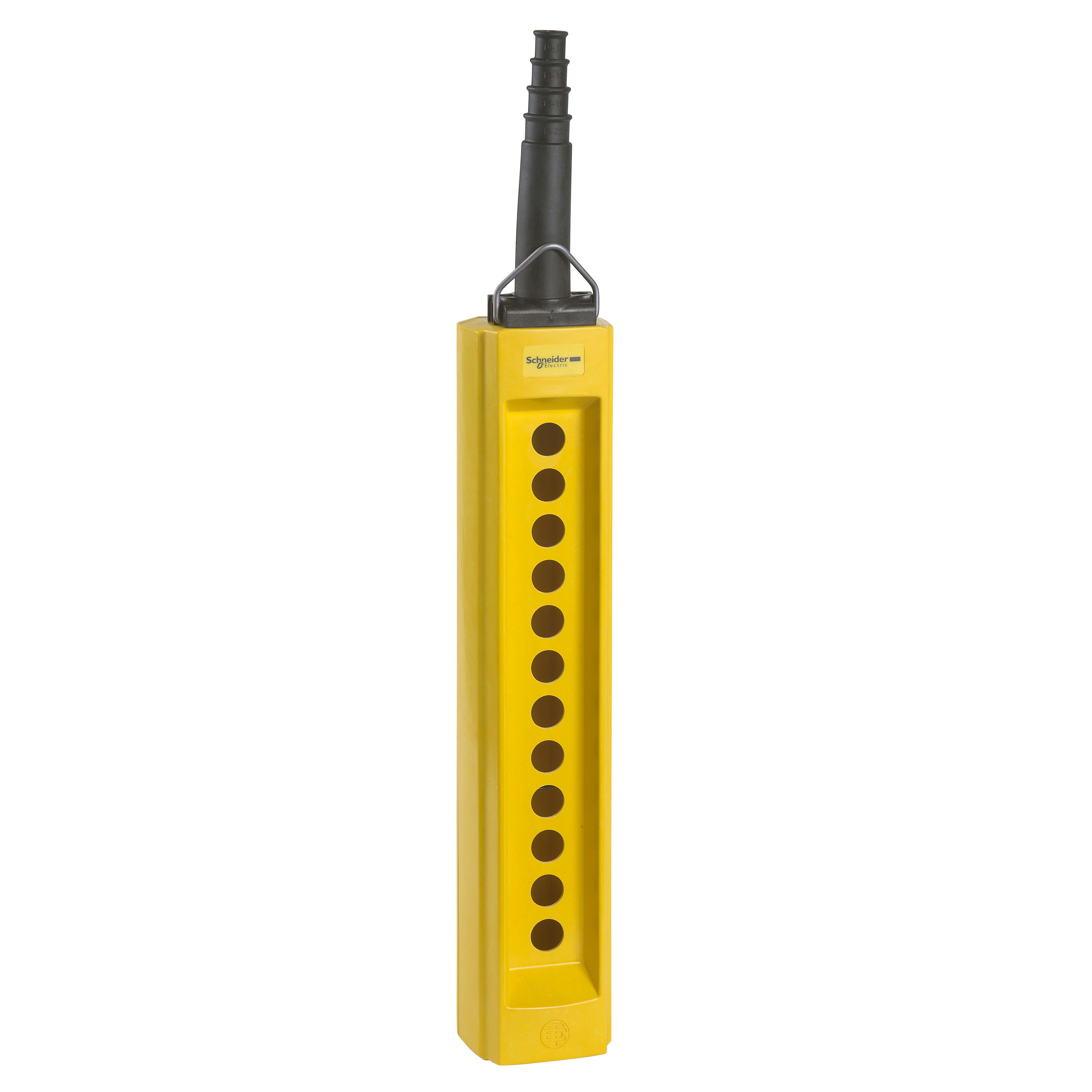 SCHNEIDER ELECTRIC - Pulsantiera pensile vuota XAC-B - 12 fori su 1 fila