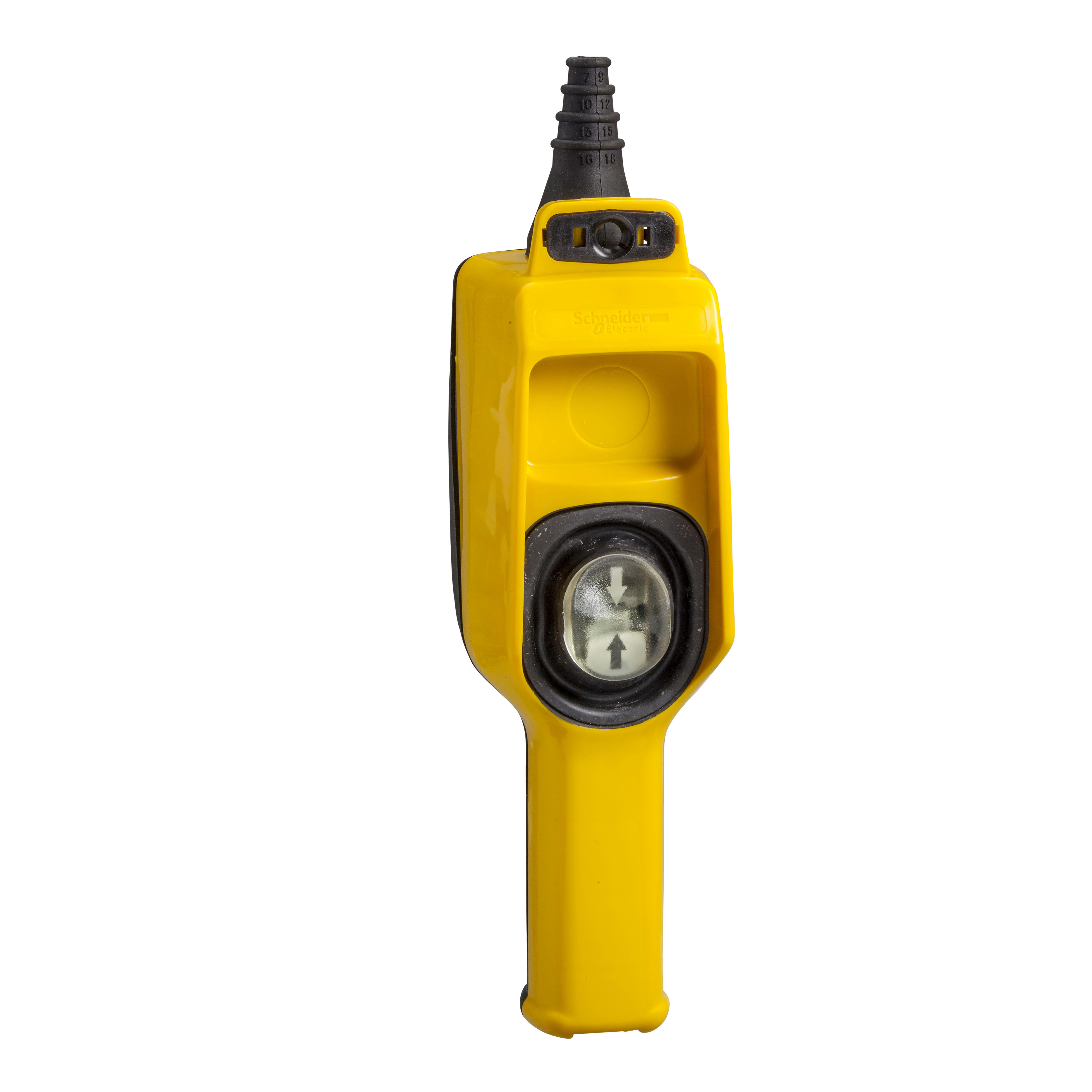 SCHNEIDER ELECTRIC - Pulsantiera pensile vuota XAC-D - comando direzione, 1 foro